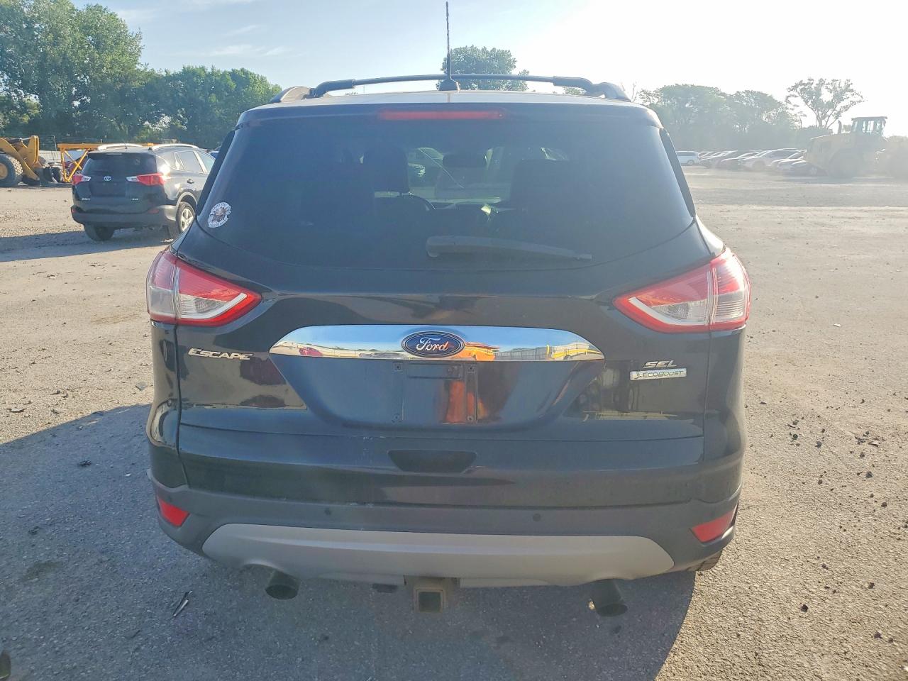 2013 Ford Escape Sel Черный vin: 1FMCU0H99DUB52924