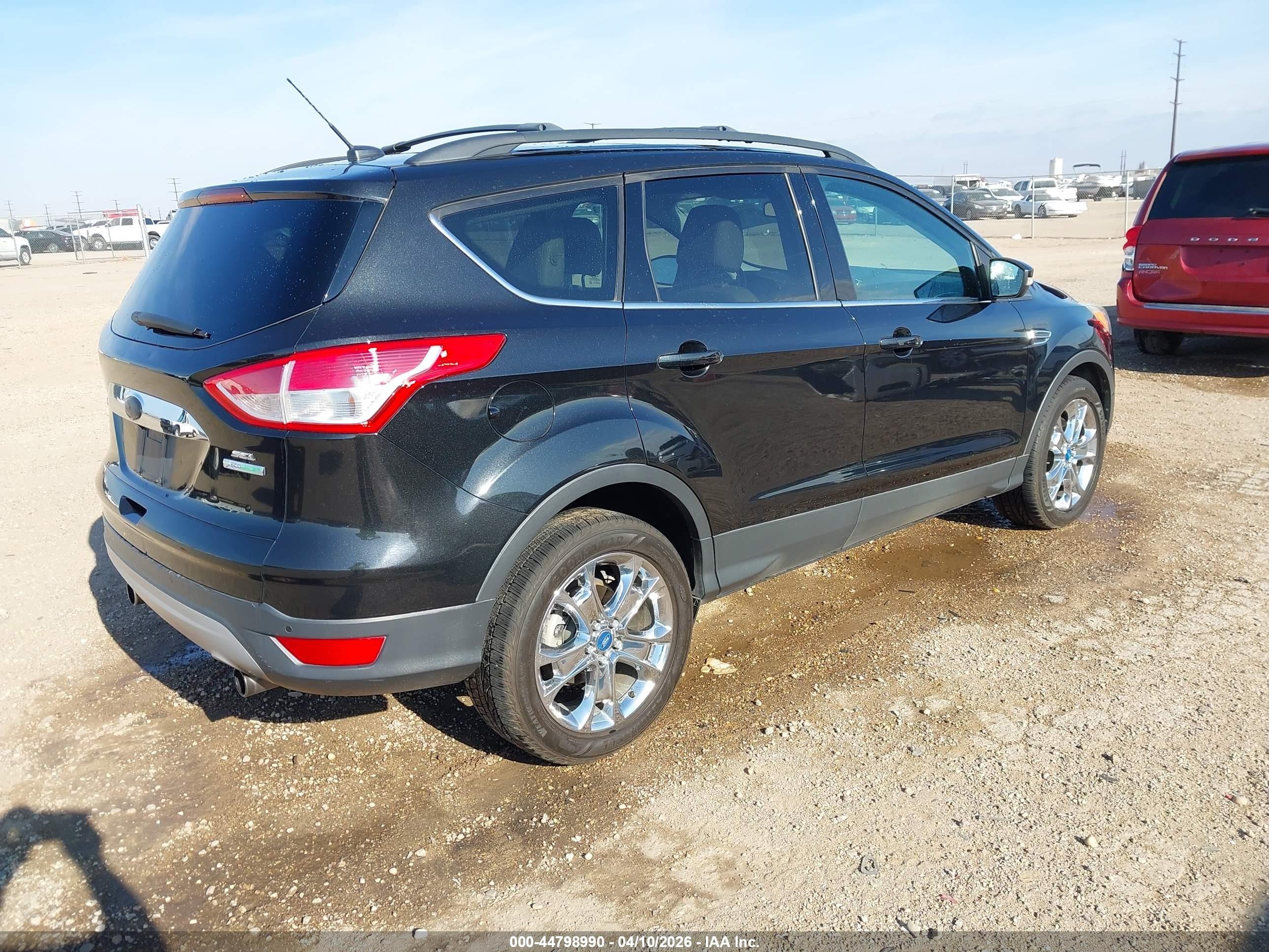 2013 Ford Escape Sel Black vin: 1FMCU0H99DUC34250