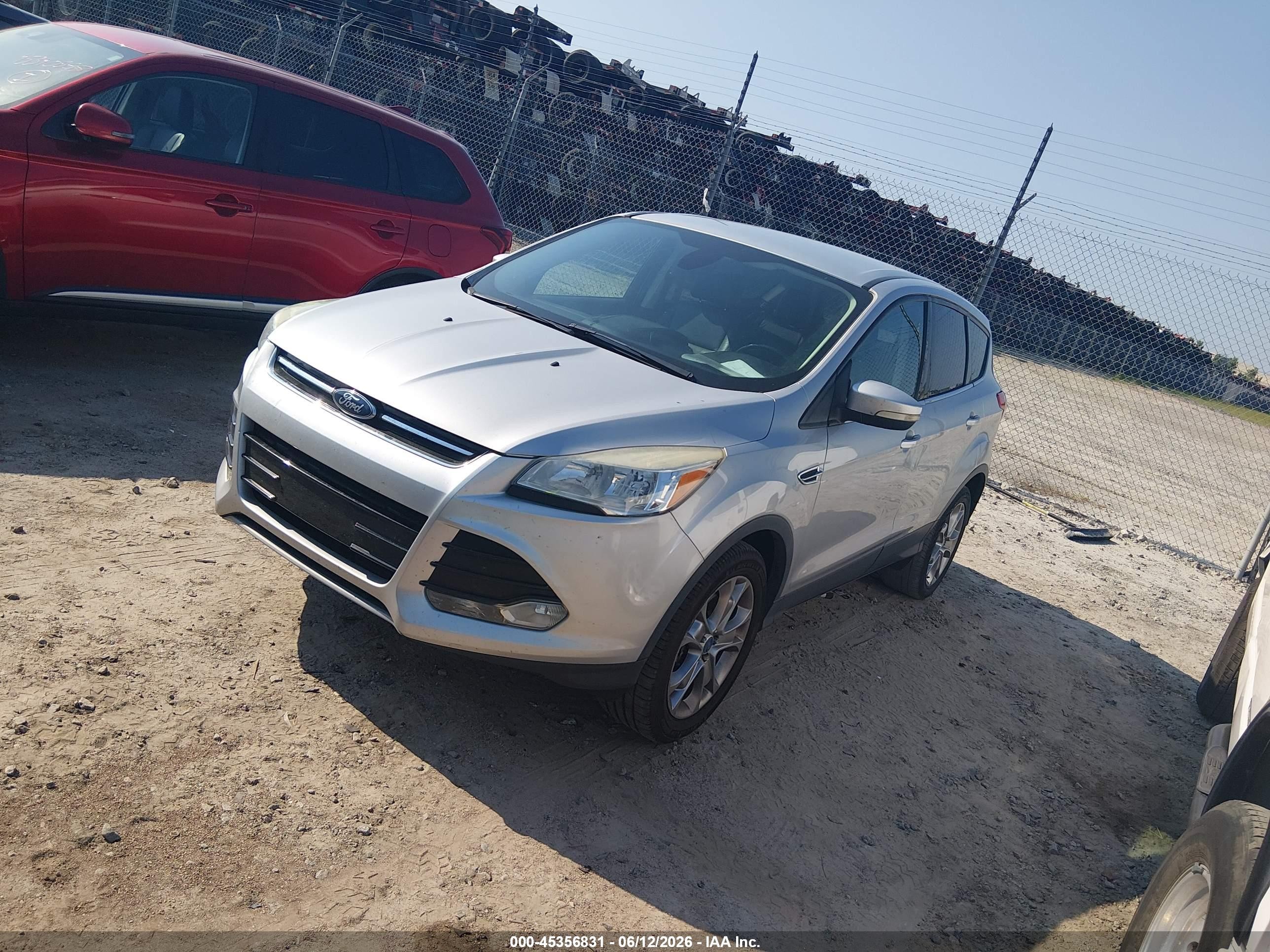 2013 Ford Escape Sel Silver vin: 1FMCU0H99DUC47340
