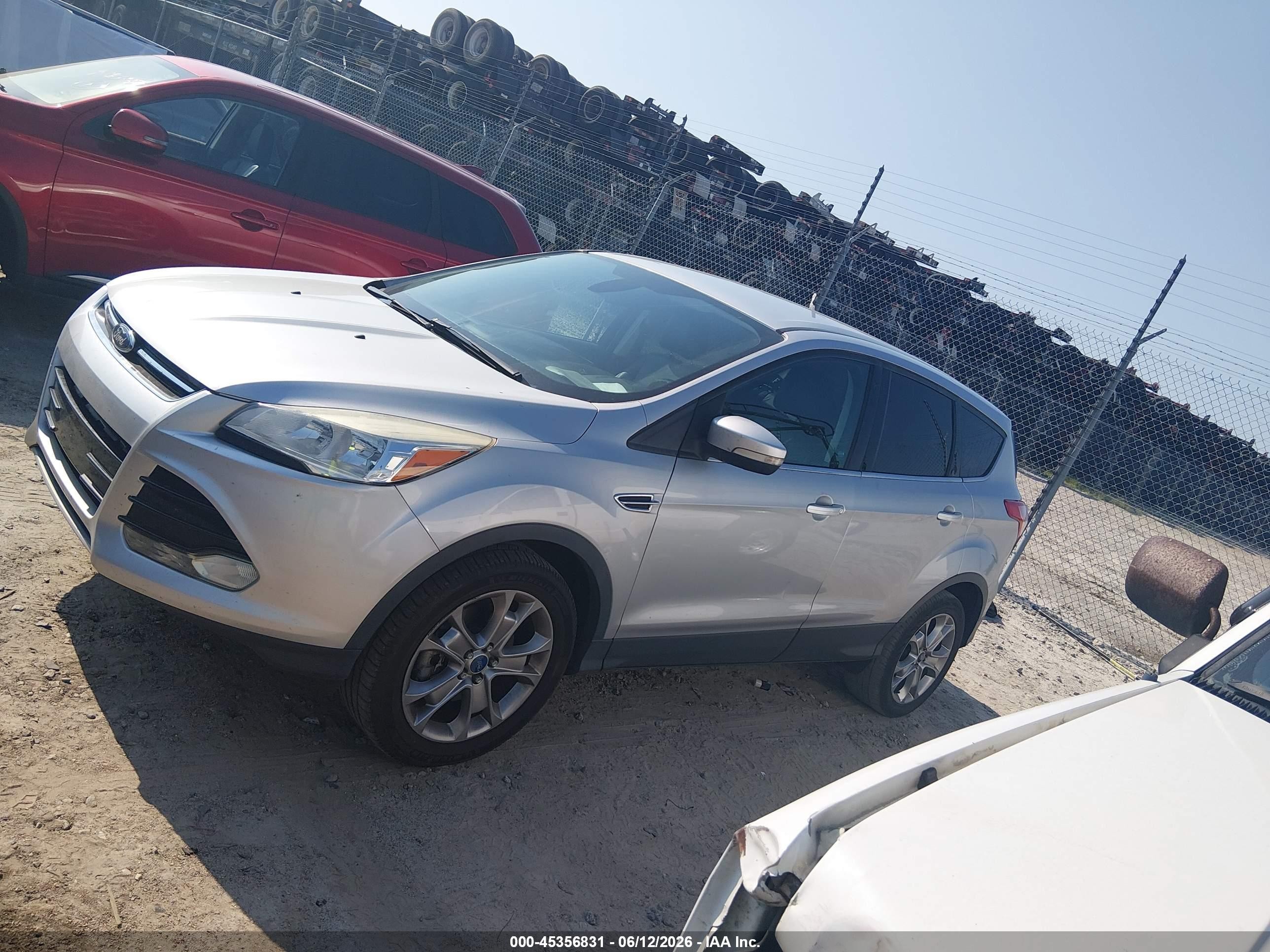 2013 Ford Escape Sel Silver vin: 1FMCU0H99DUC47340
