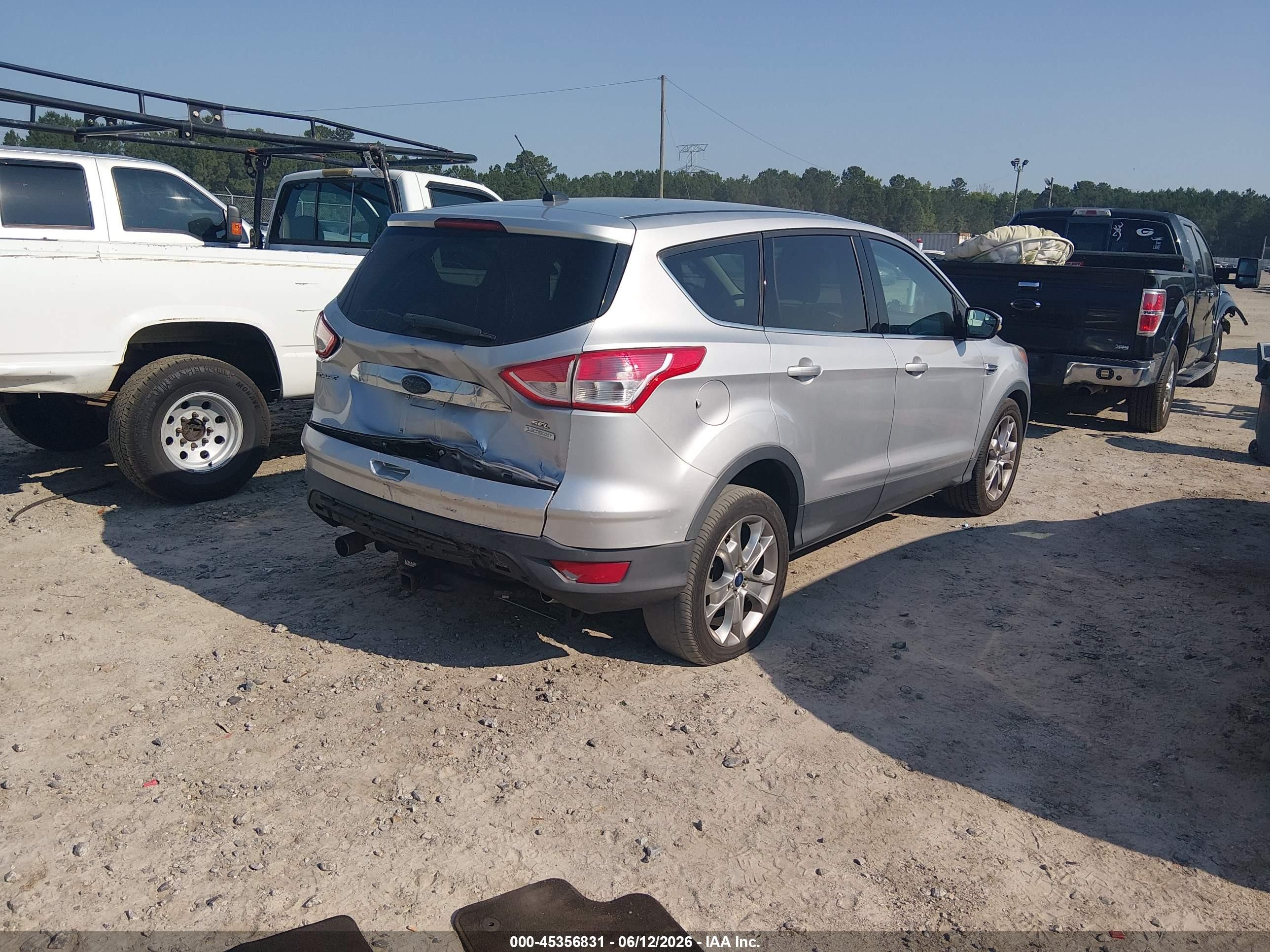 2013 Ford Escape Sel Silver vin: 1FMCU0H99DUC47340