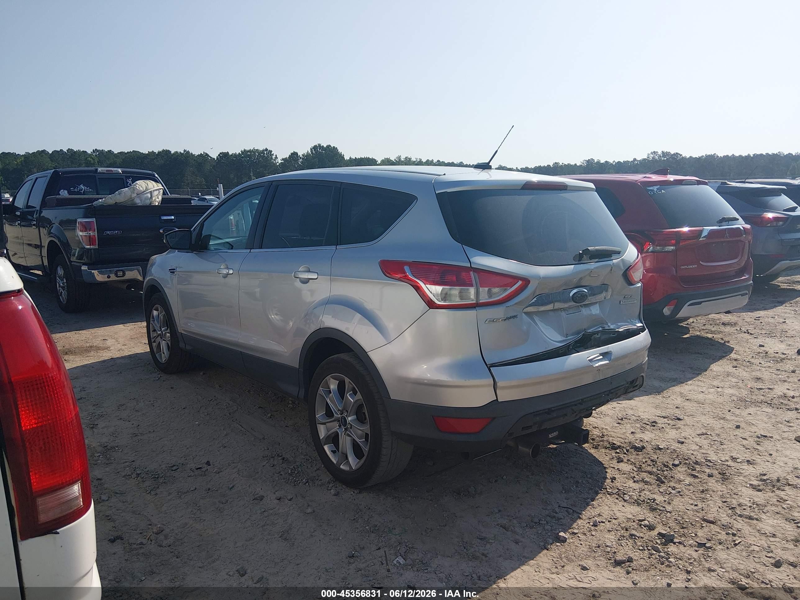 2013 Ford Escape Sel Silver vin: 1FMCU0H99DUC47340