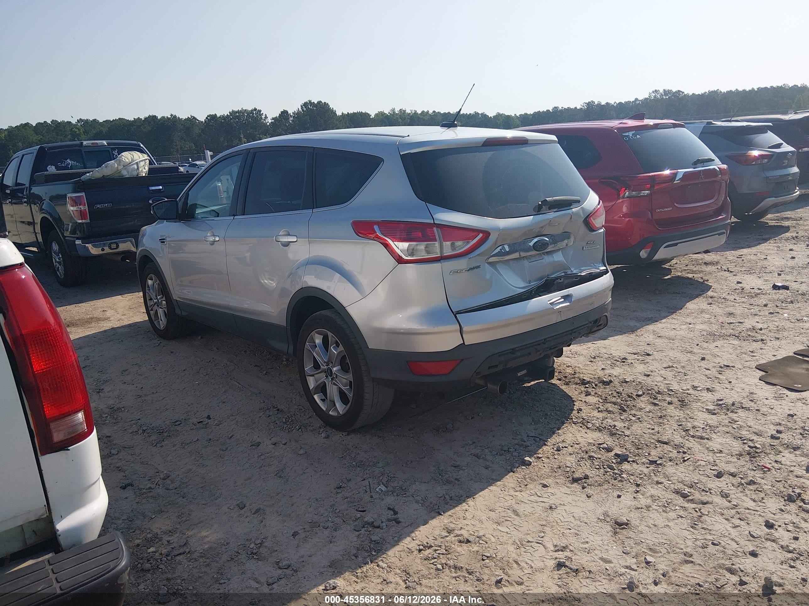 2013 Ford Escape Sel Silver vin: 1FMCU0H99DUC47340