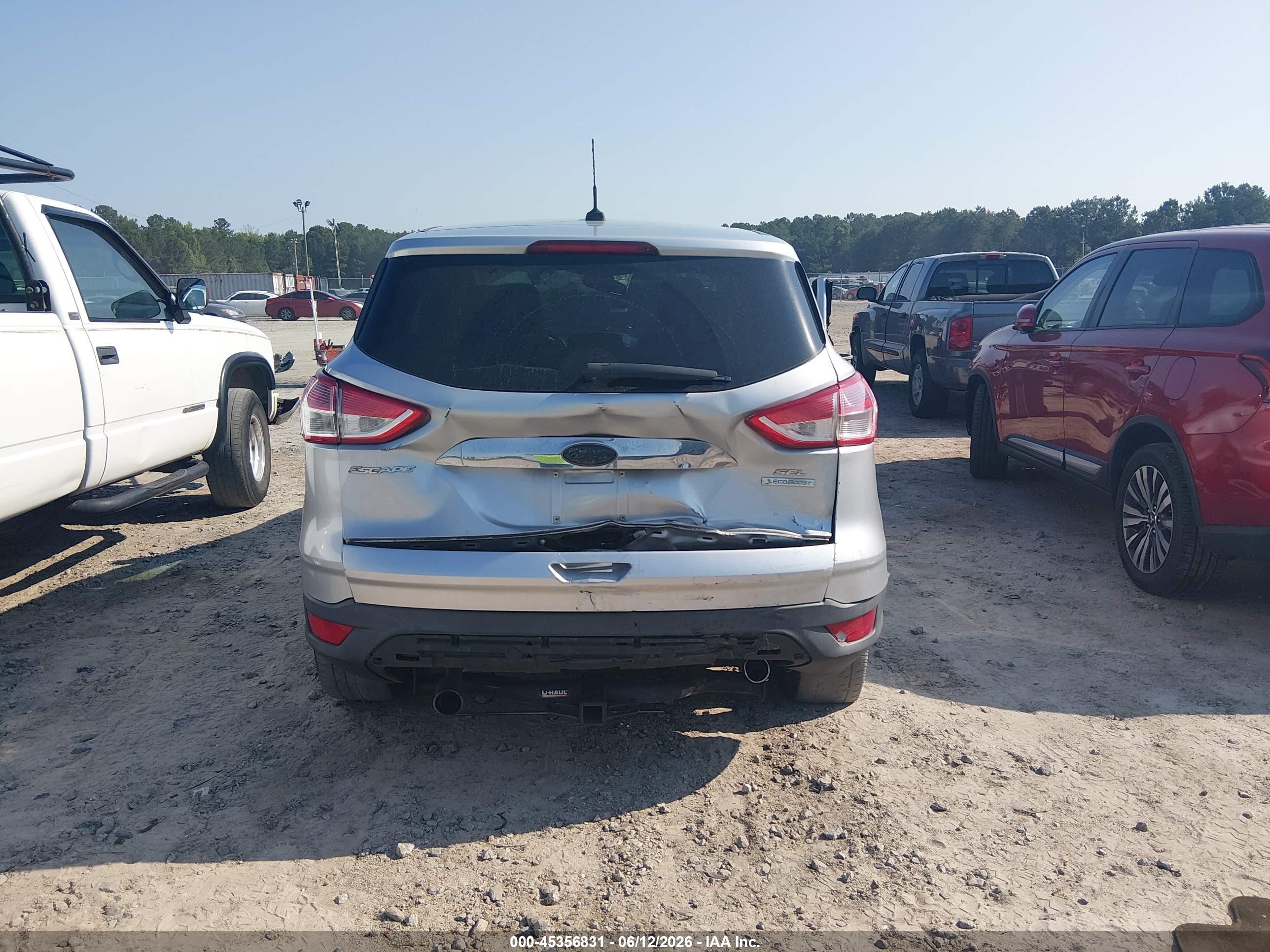 2013 Ford Escape Sel Silver vin: 1FMCU0H99DUC47340