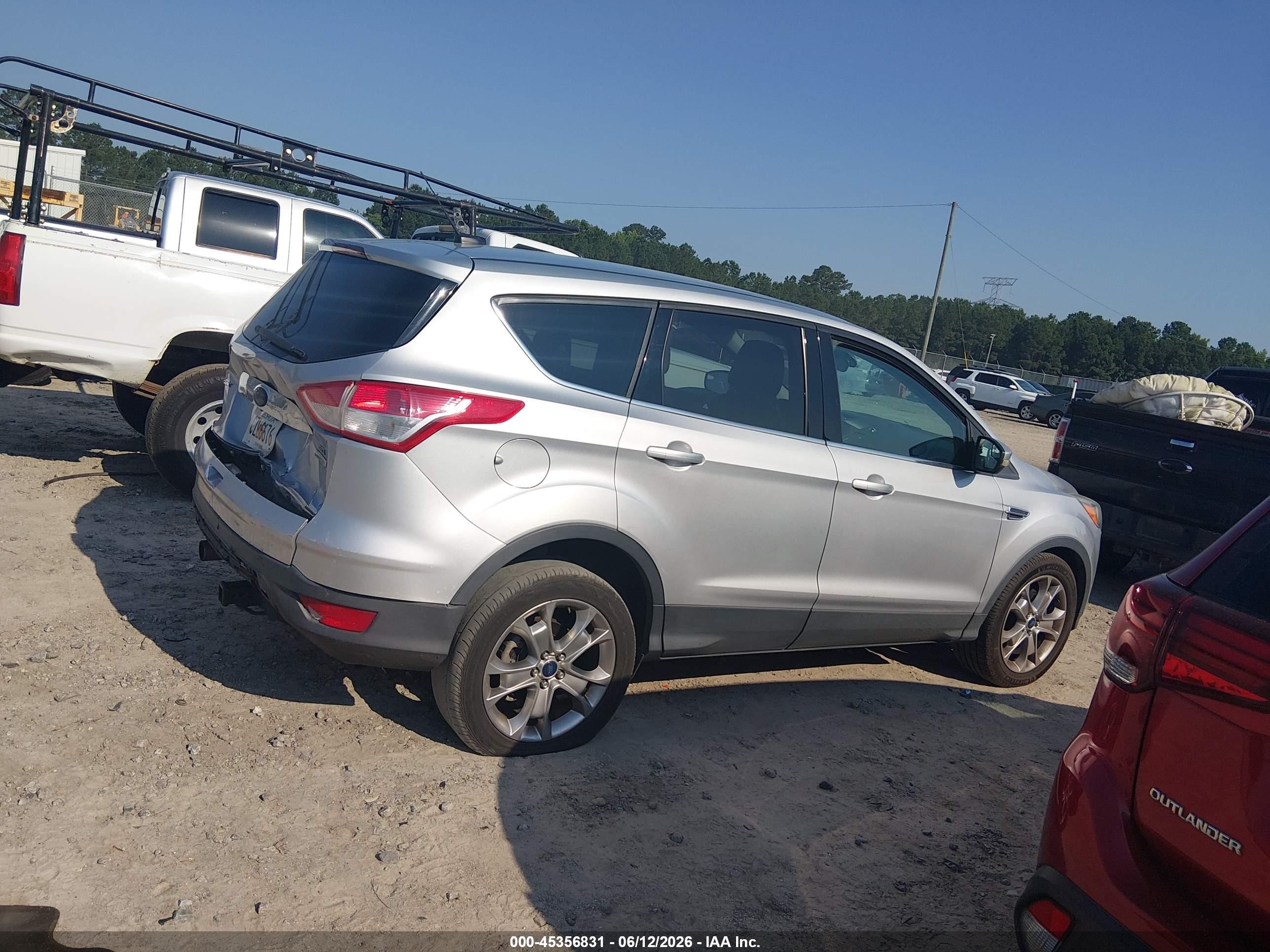 2013 Ford Escape Sel Silver vin: 1FMCU0H99DUC47340