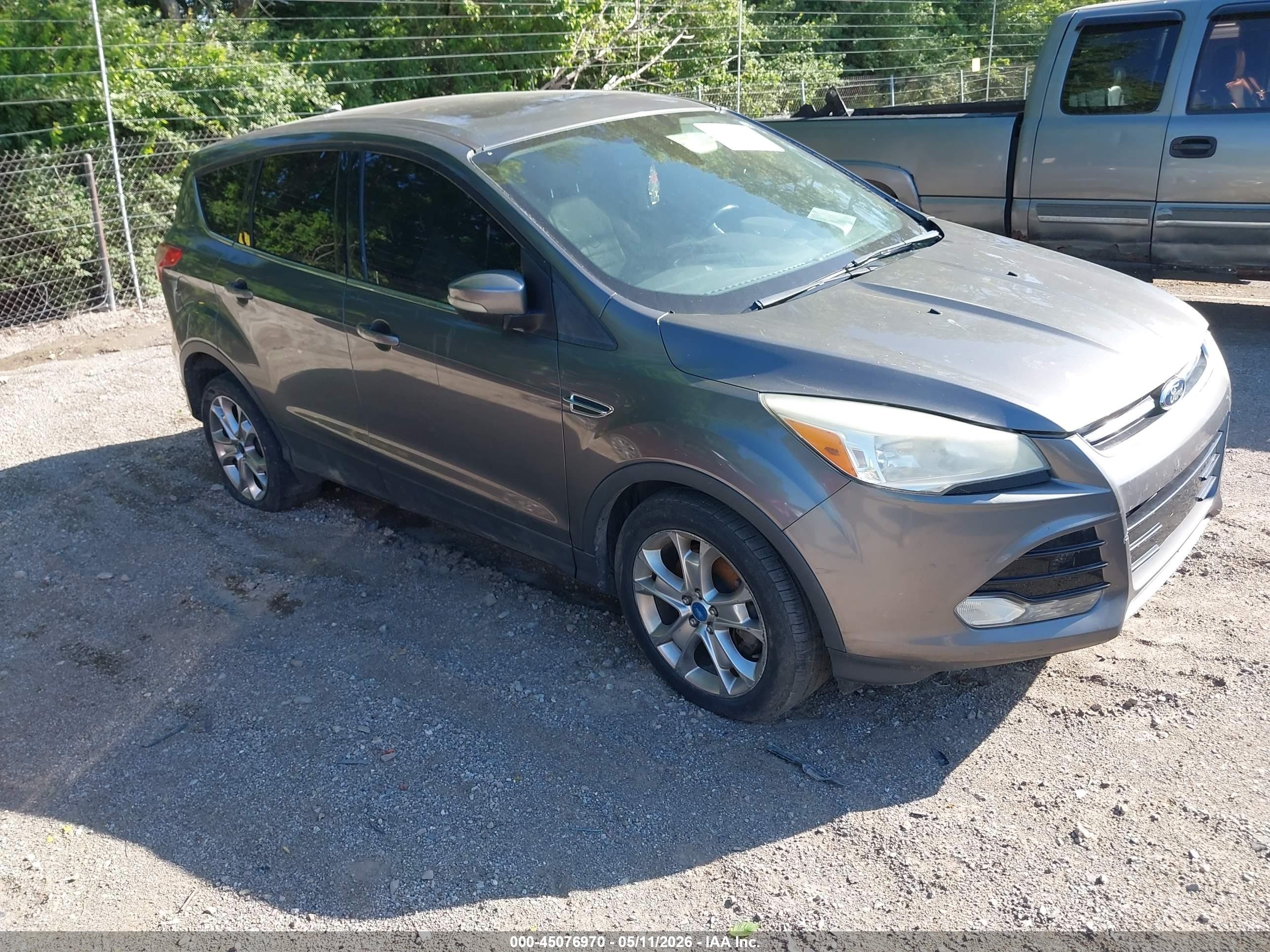 2013 Ford Escape Sel Gray vin: 1FMCU0H99DUC62937