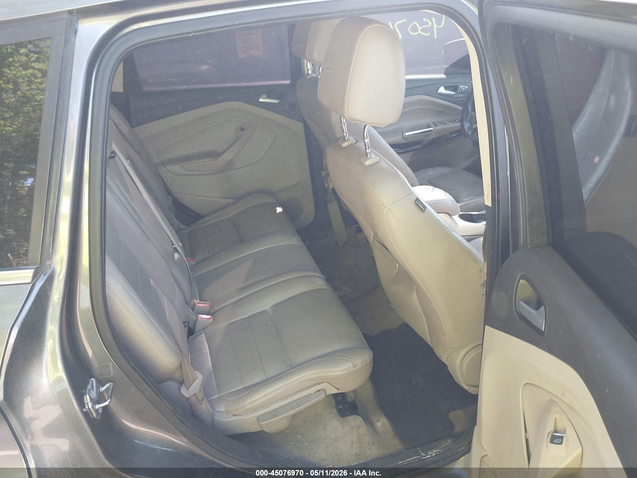 2013 Ford Escape Sel Gray vin: 1FMCU0H99DUC62937