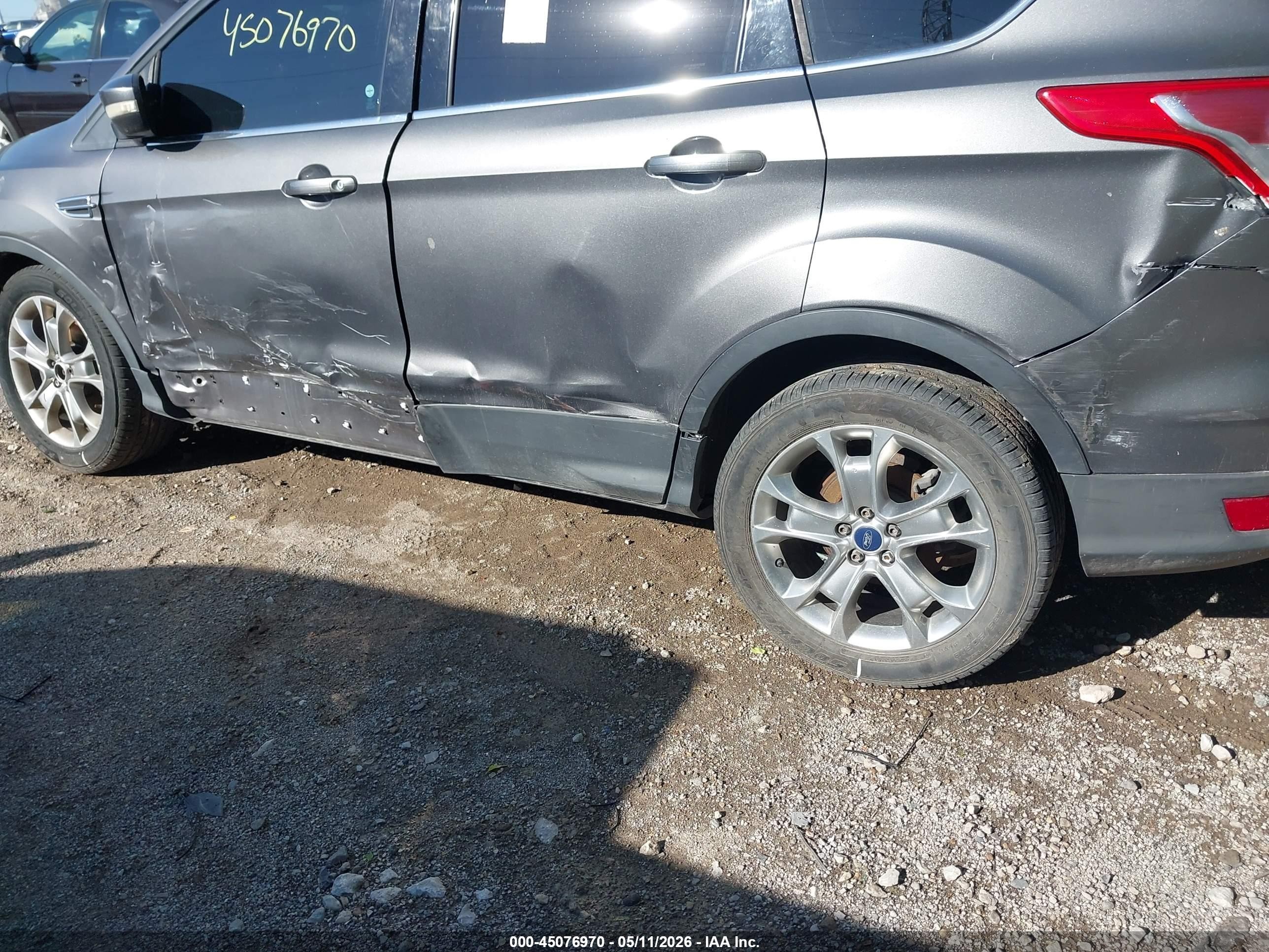 2013 Ford Escape Sel Gray vin: 1FMCU0H99DUC62937