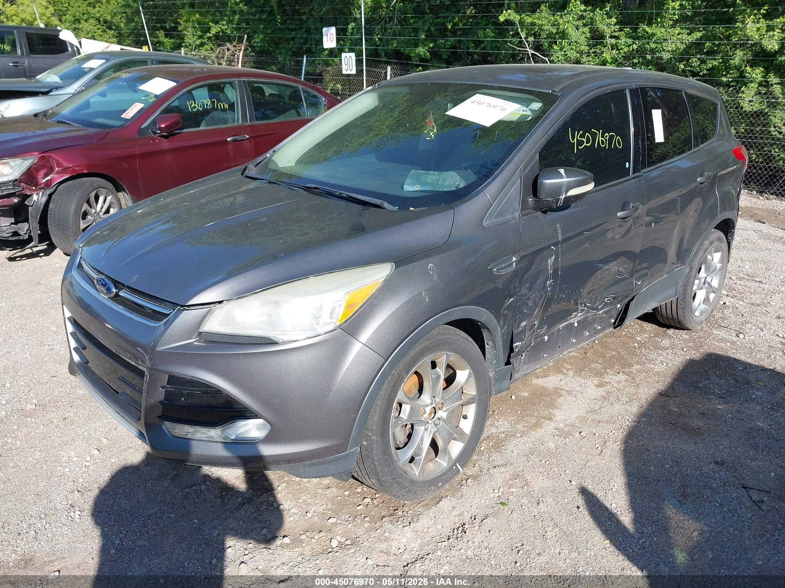2013 Ford Escape Sel Gray vin: 1FMCU0H99DUC62937