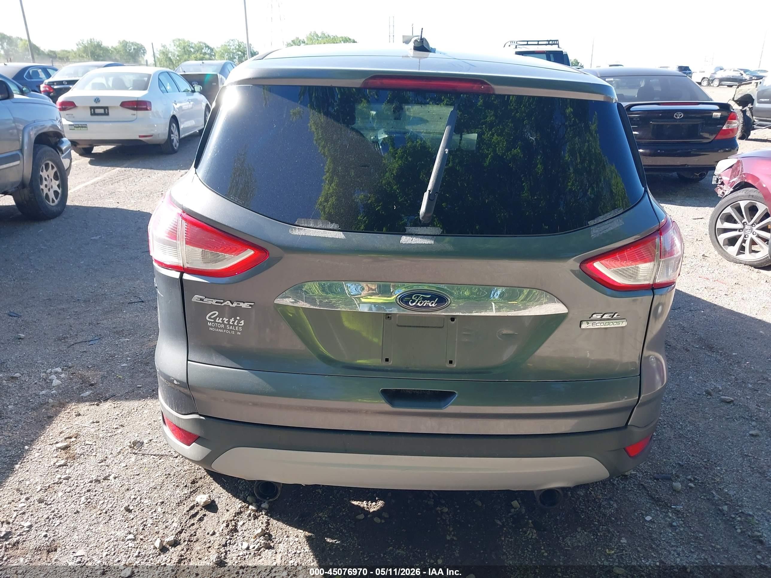 2013 Ford Escape Sel Gray vin: 1FMCU0H99DUC62937