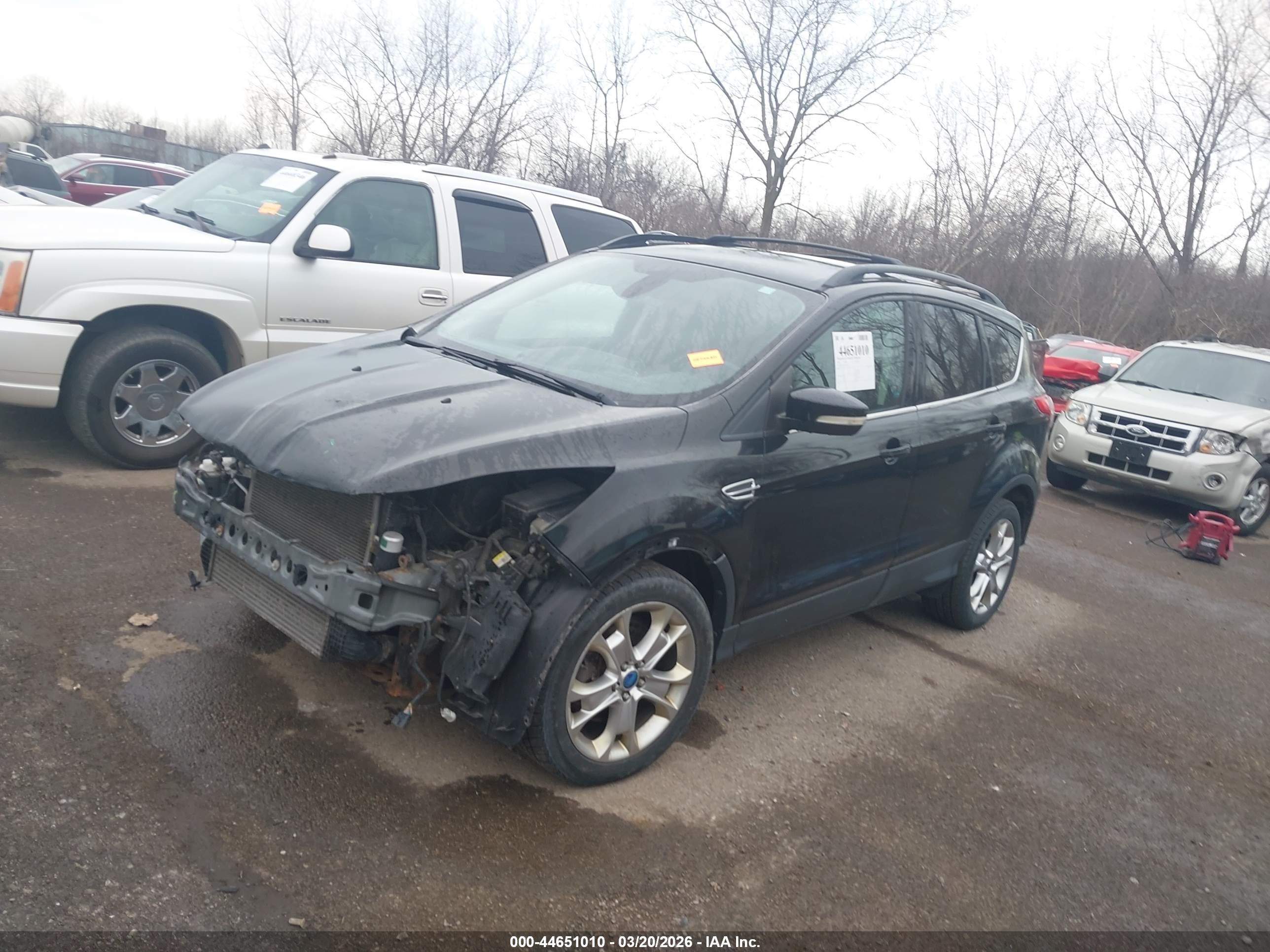 2013 Ford Escape Sel Black vin: 1FMCU0H99DUC69855