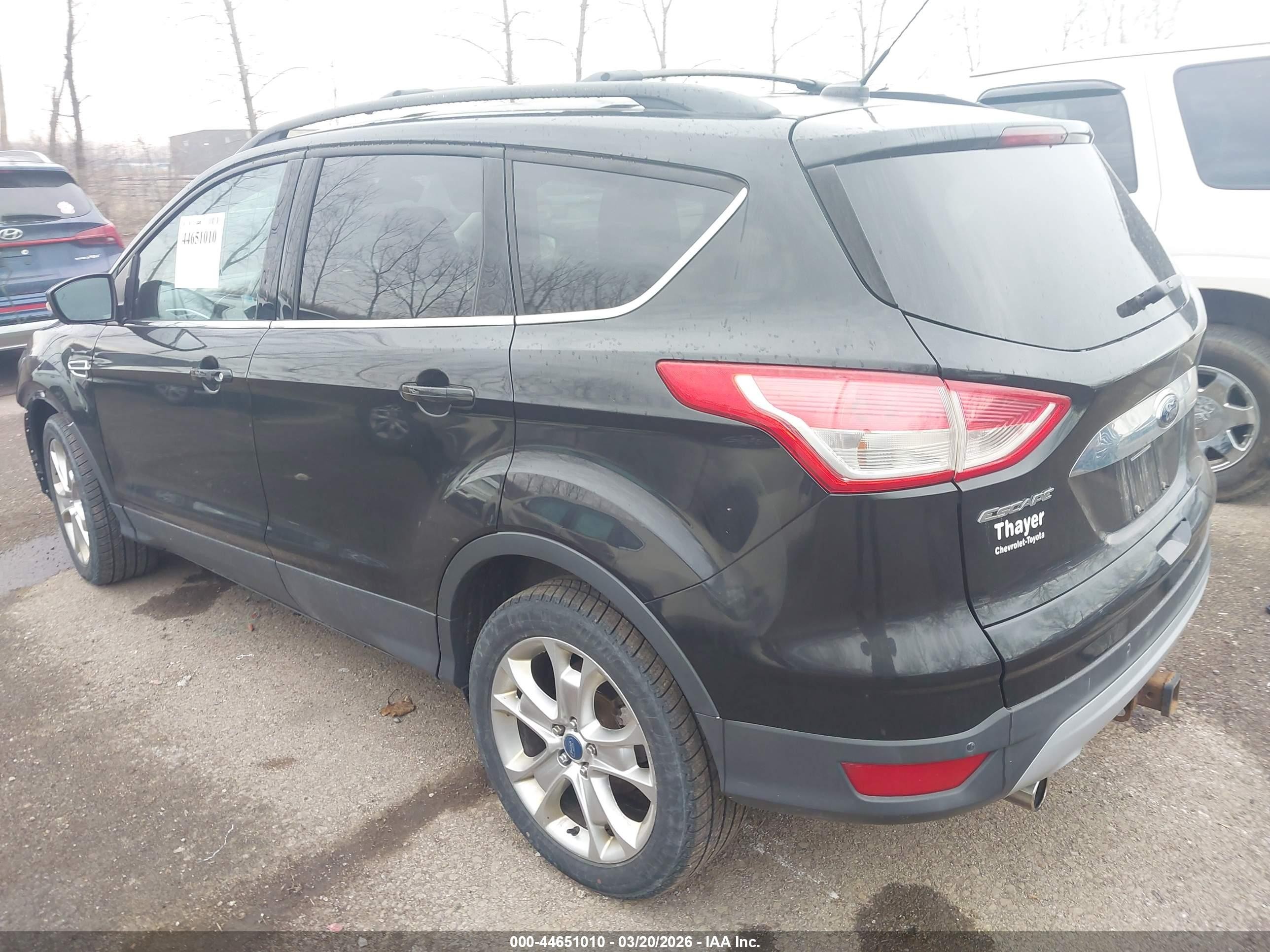 2013 Ford Escape Sel Black vin: 1FMCU0H99DUC69855
