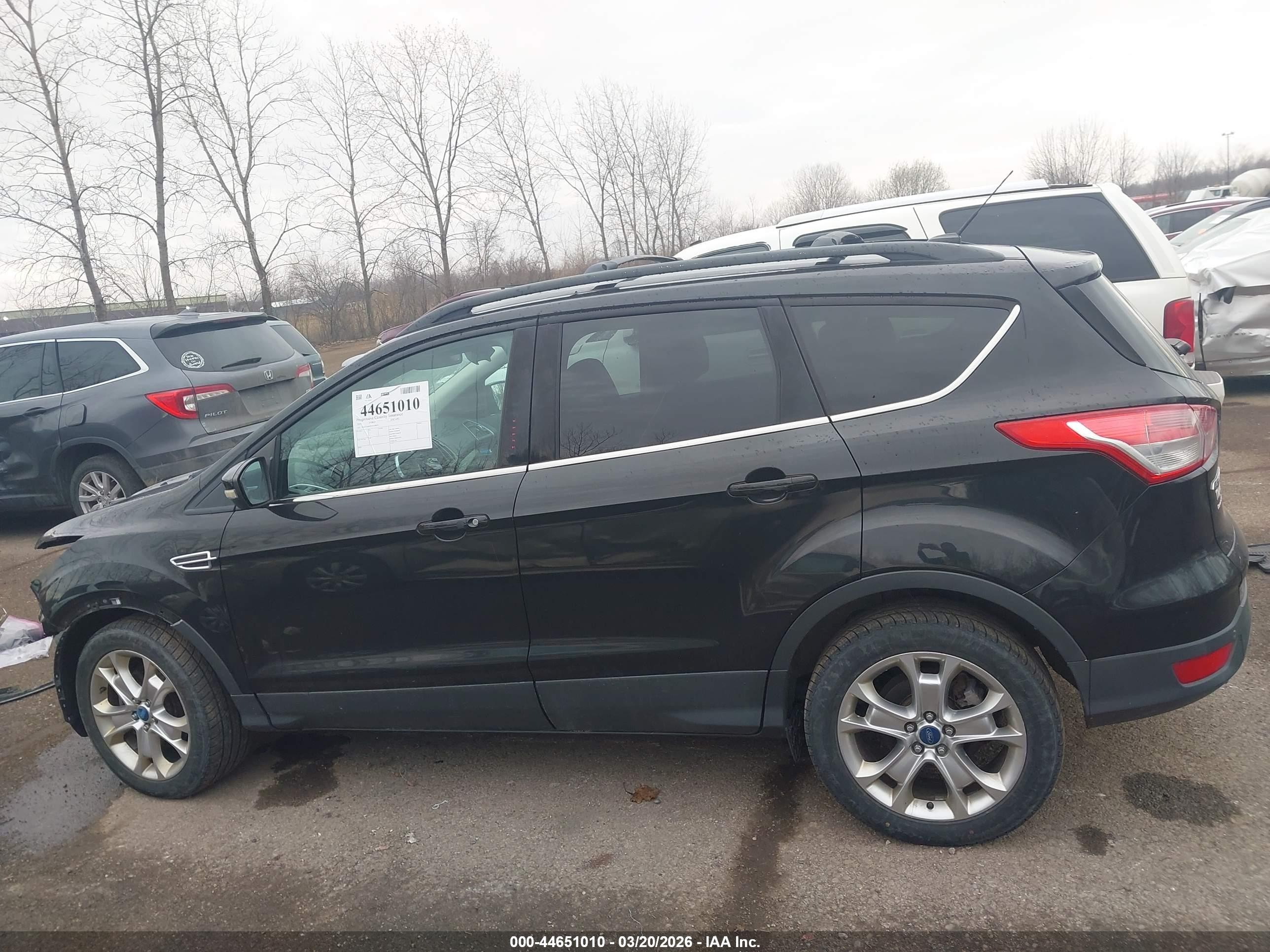 2013 Ford Escape Sel Black vin: 1FMCU0H99DUC69855