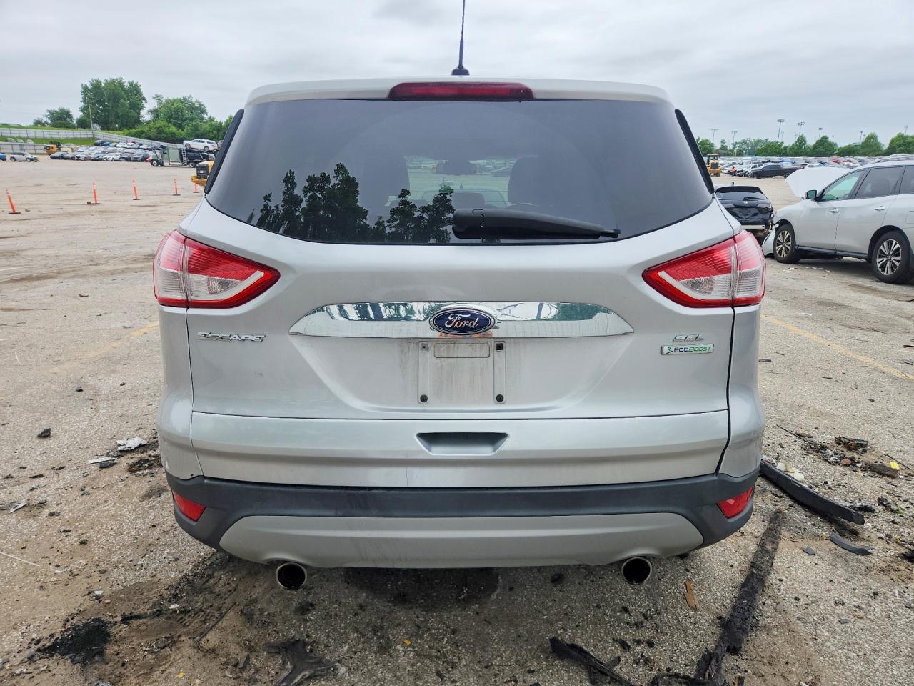 2013 Ford Escape Sel Серебряный vin: 1FMCU0H99DUC79611