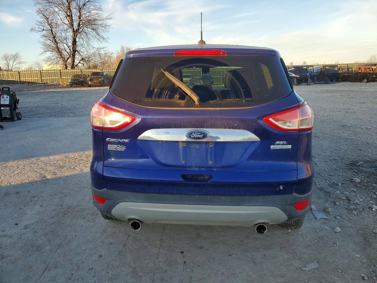 2013 Ford Escape Sel Blue vin: 1FMCU0H99DUC88261