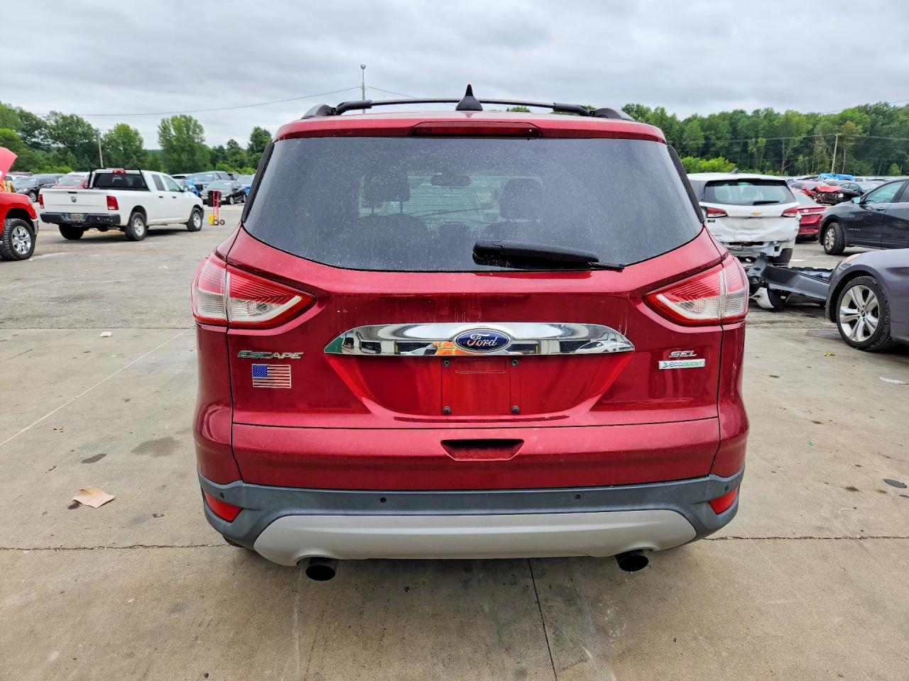 2013 Ford Escape Sel Бордовый vin: 1FMCU0H99DUD77019