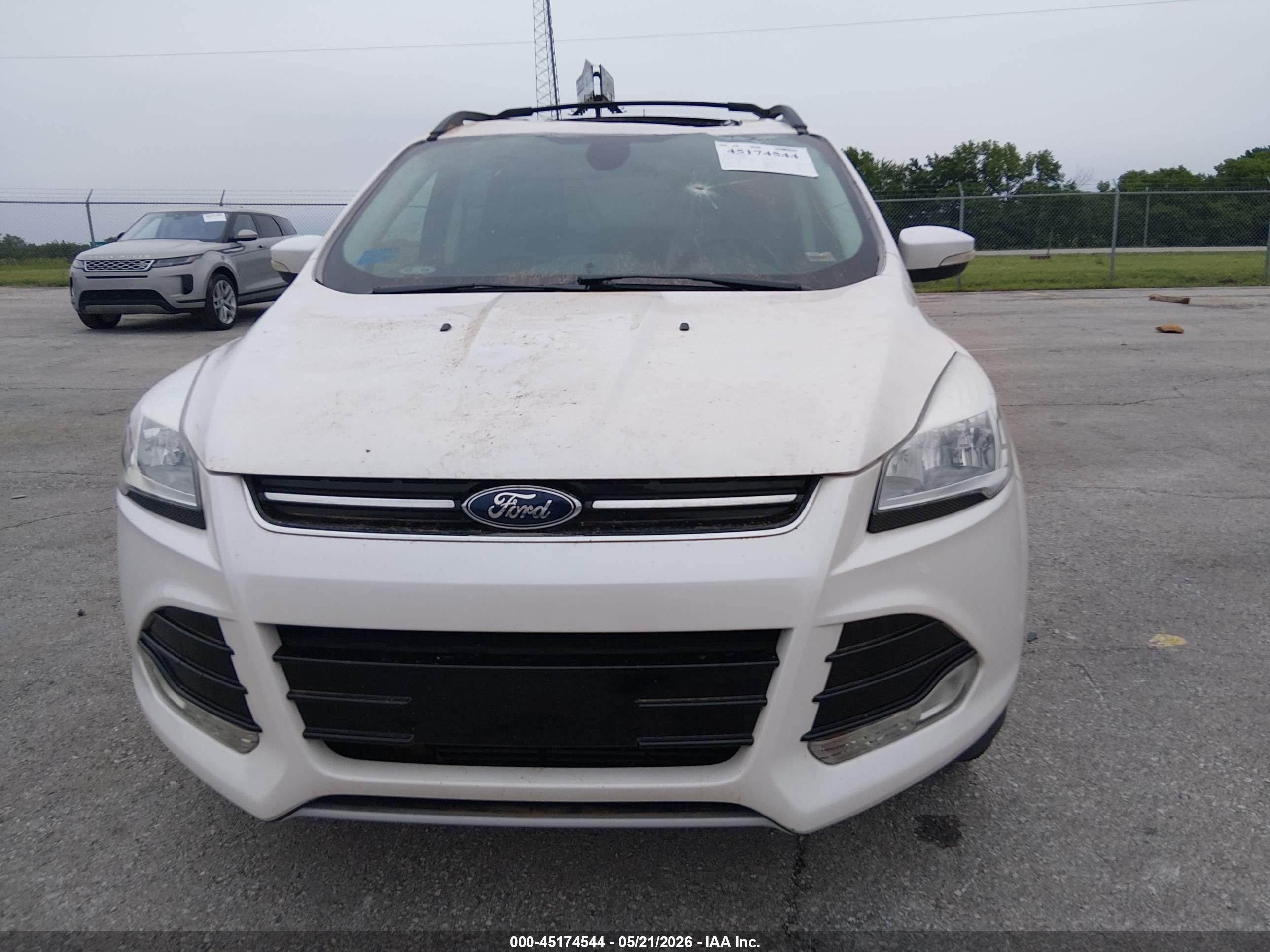2013 Ford Escape Sel White vin: 1FMCU0H9XDUC14184