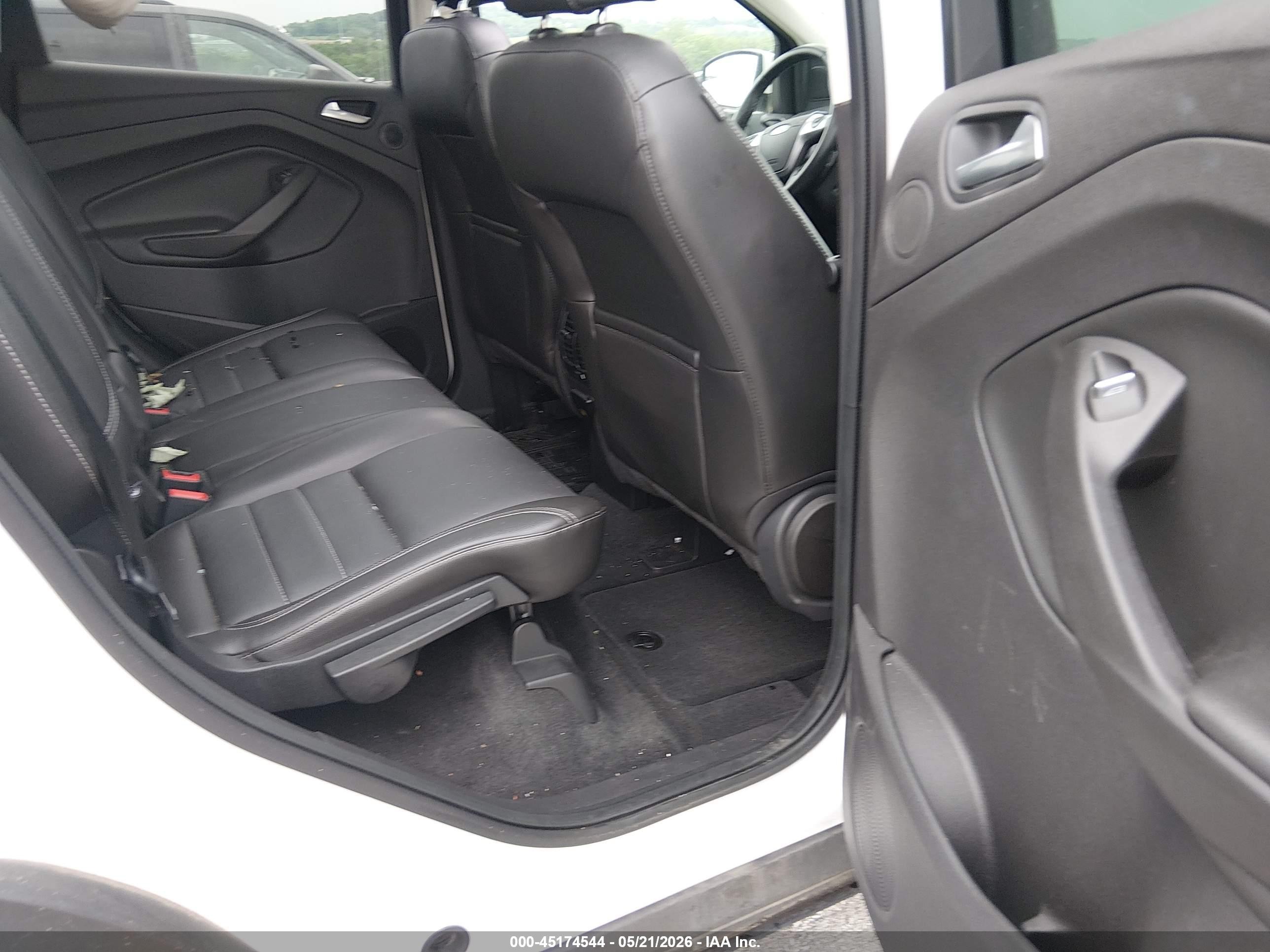 2013 Ford Escape Sel White vin: 1FMCU0H9XDUC14184