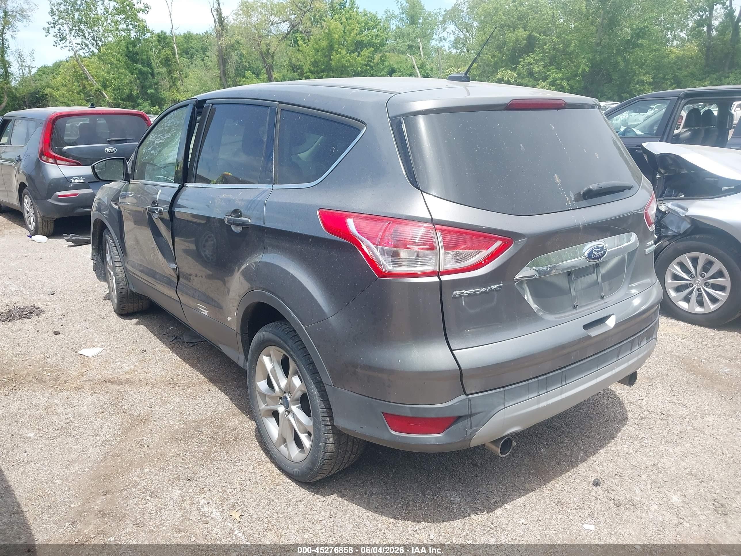 2013 Ford Escape Sel Gray vin: 1FMCU0H9XDUC72196
