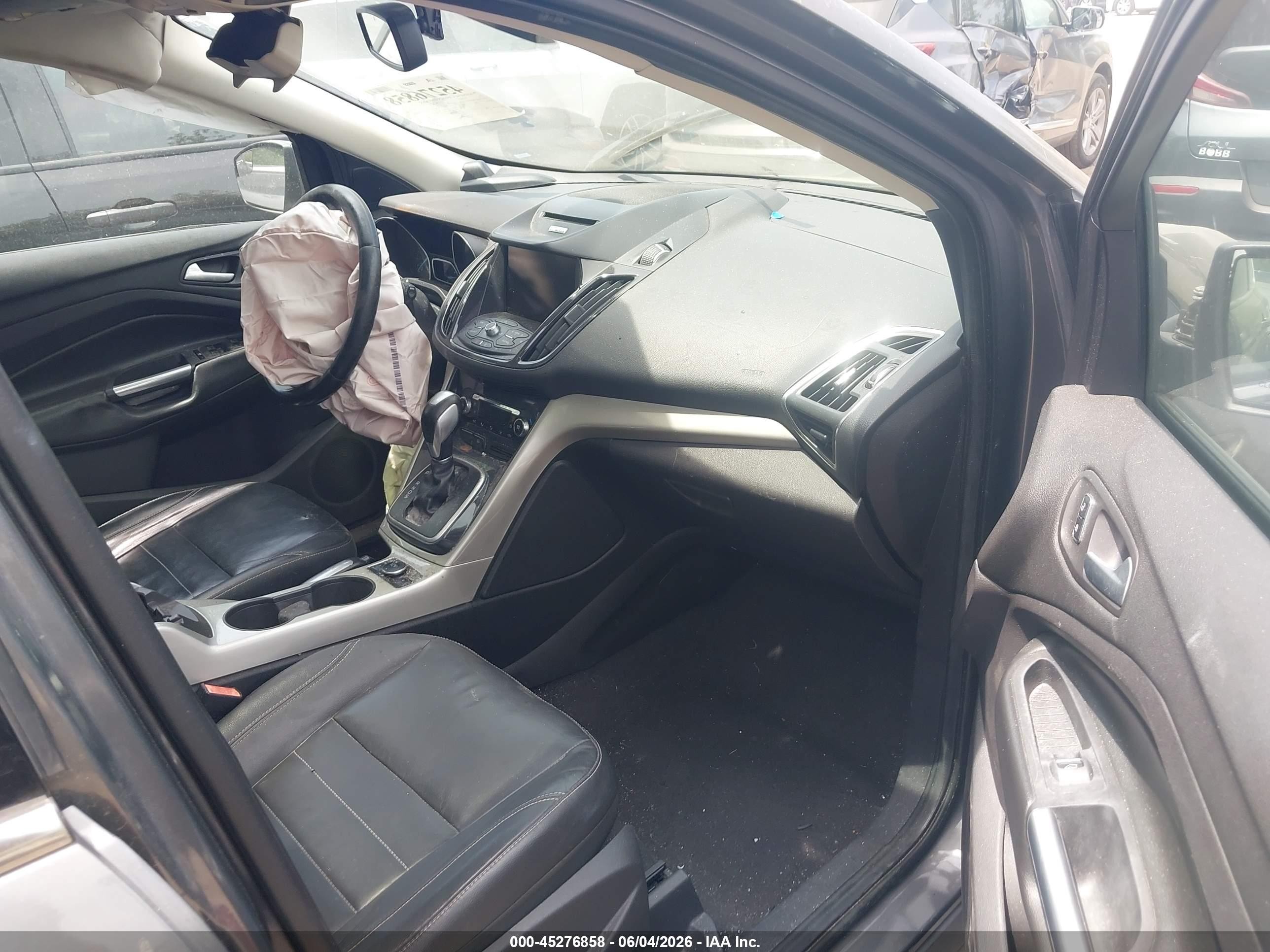 2013 Ford Escape Sel Gray vin: 1FMCU0H9XDUC72196