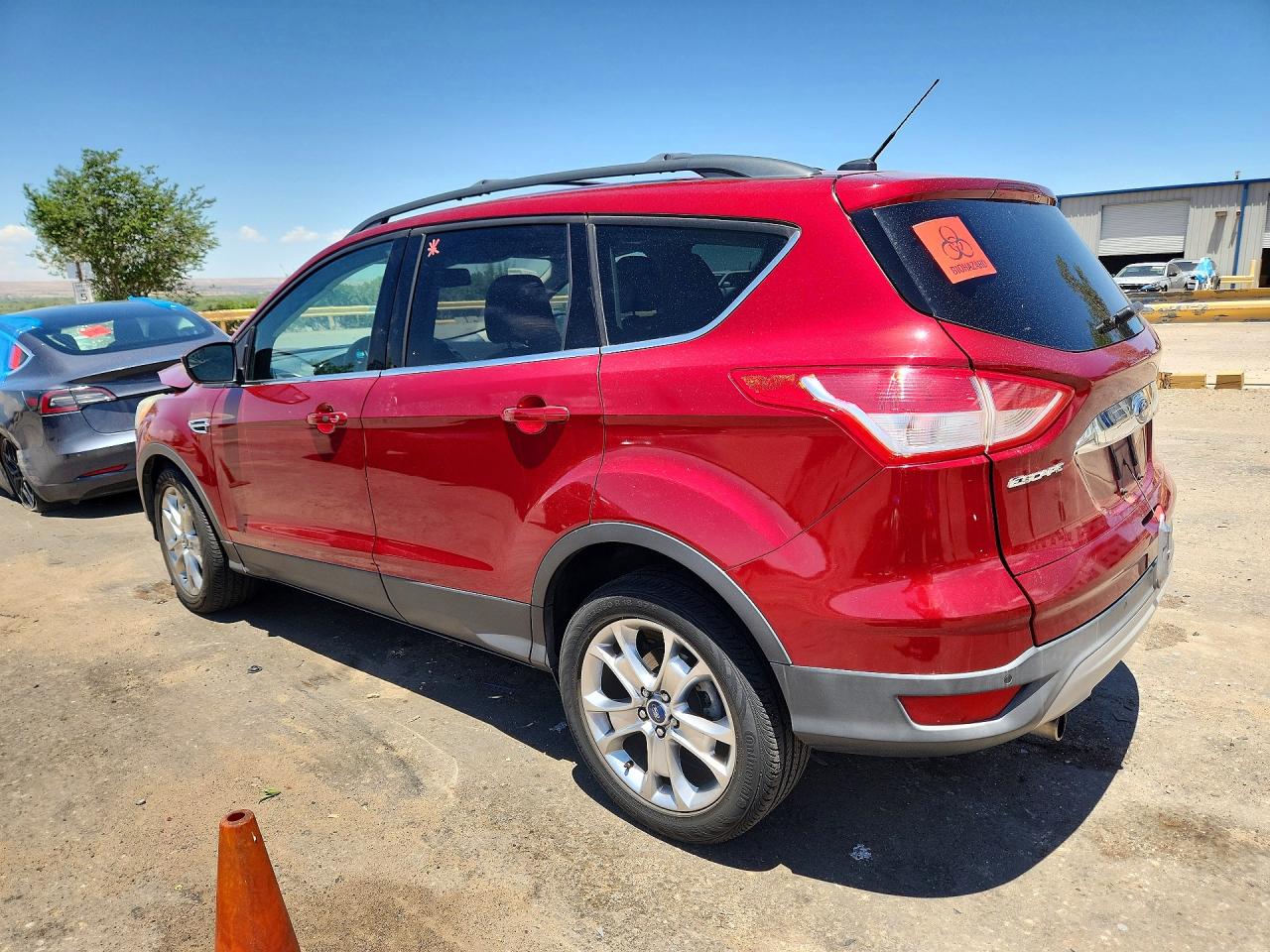 2013 Ford Escape Sel Red vin: 1FMCU0H9XDUC78435