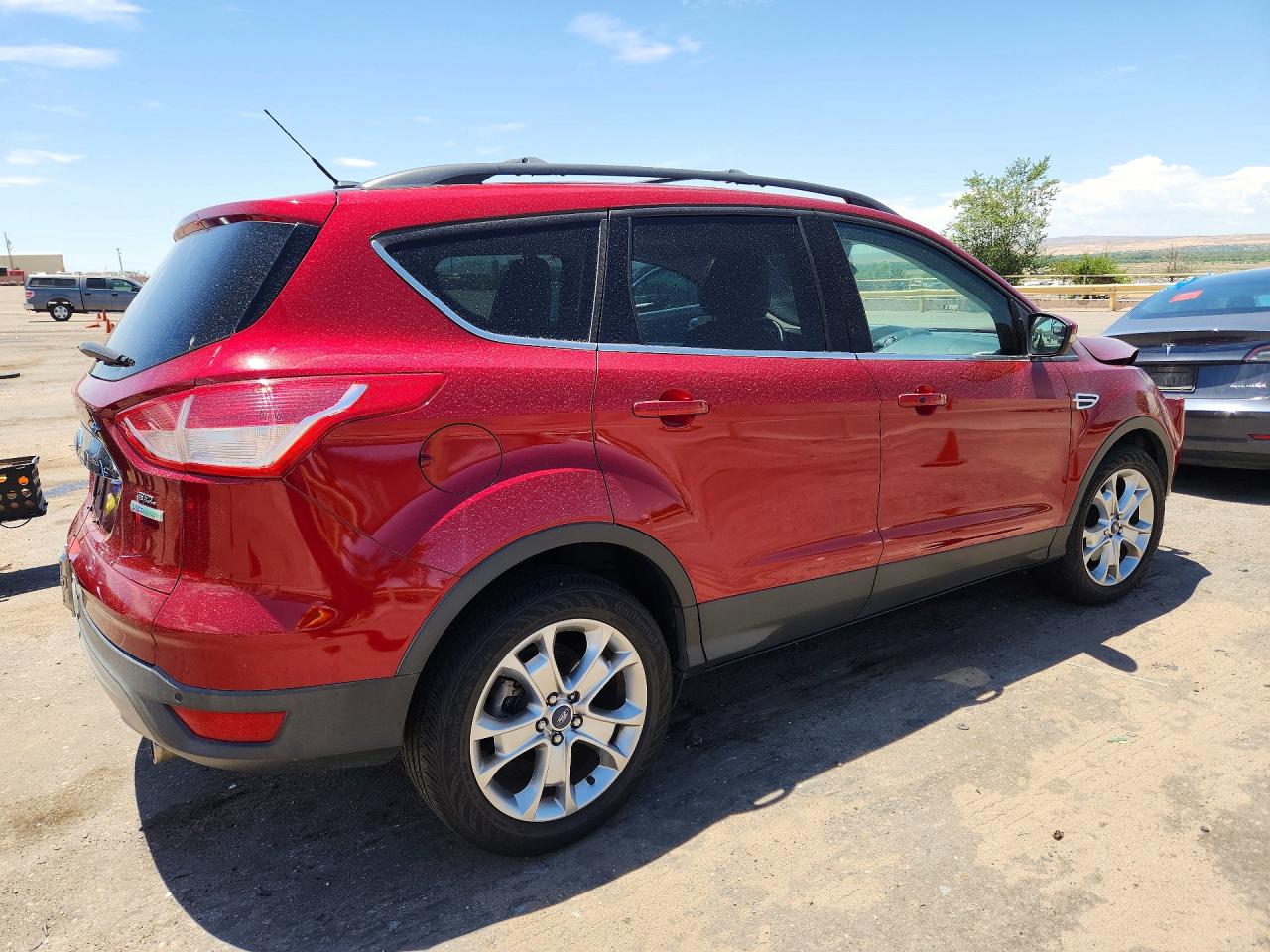 2013 Ford Escape Sel Red vin: 1FMCU0H9XDUC78435