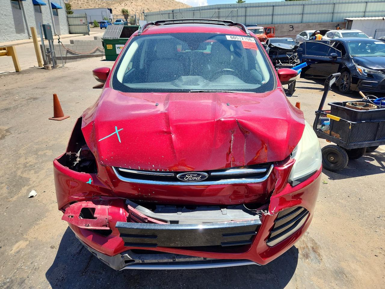2013 Ford Escape Sel Red vin: 1FMCU0H9XDUC78435