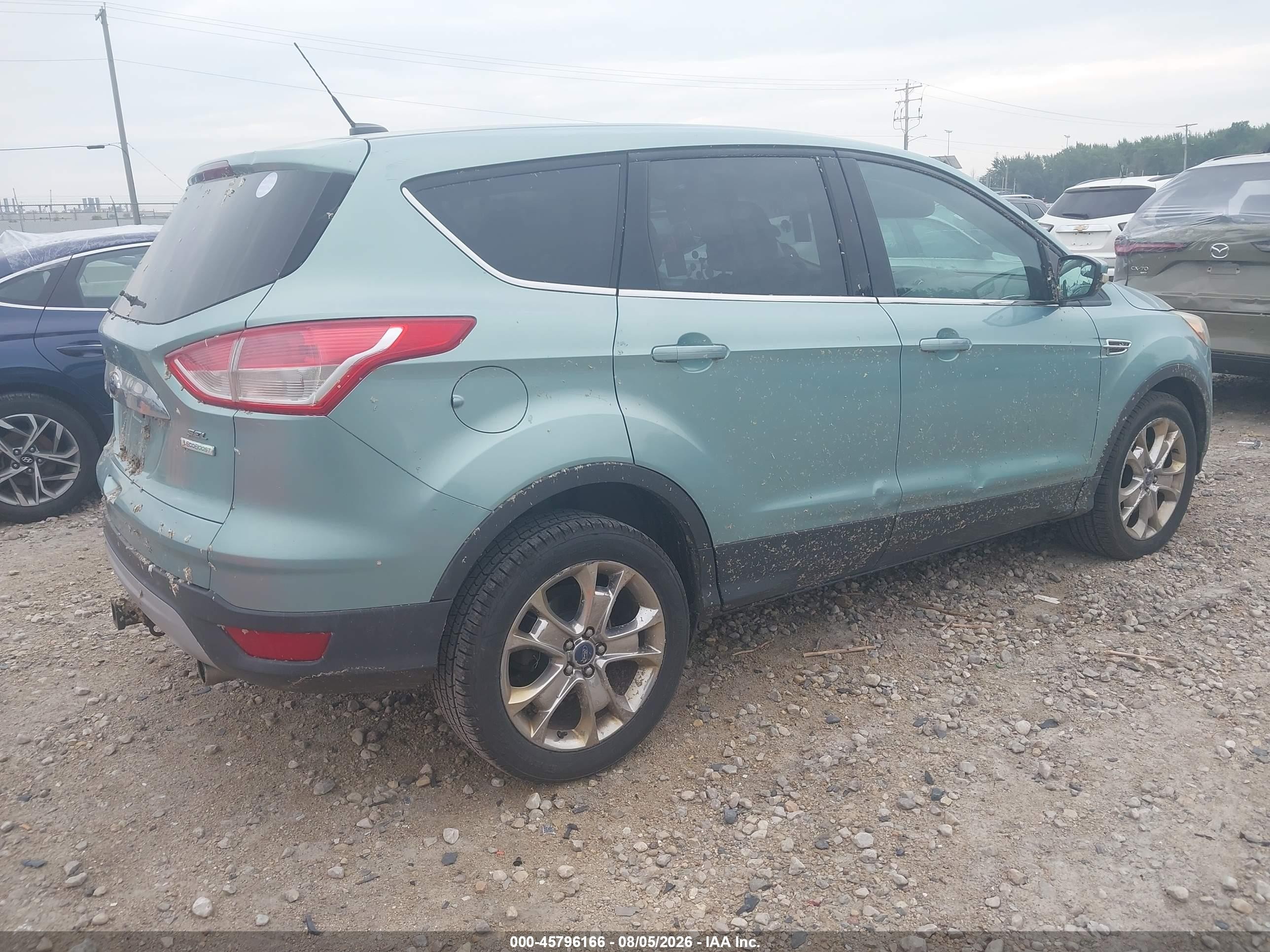 2013 Ford Escape Sel Teal vin: 1FMCU0H9XDUD34065