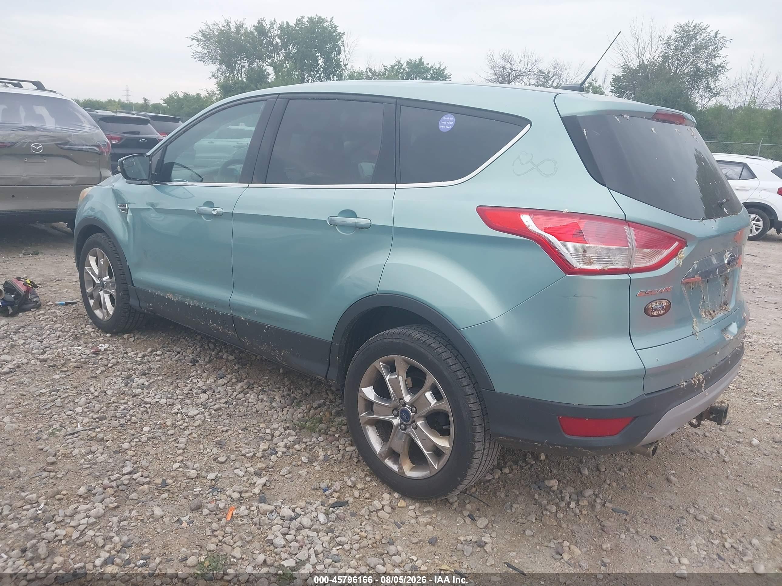 2013 Ford Escape Sel Teal vin: 1FMCU0H9XDUD34065