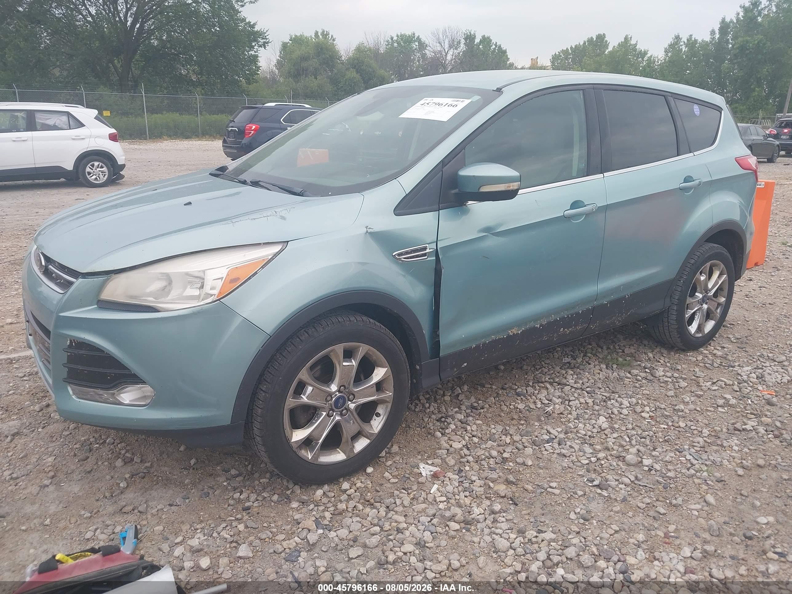 2013 Ford Escape Sel Teal vin: 1FMCU0H9XDUD34065