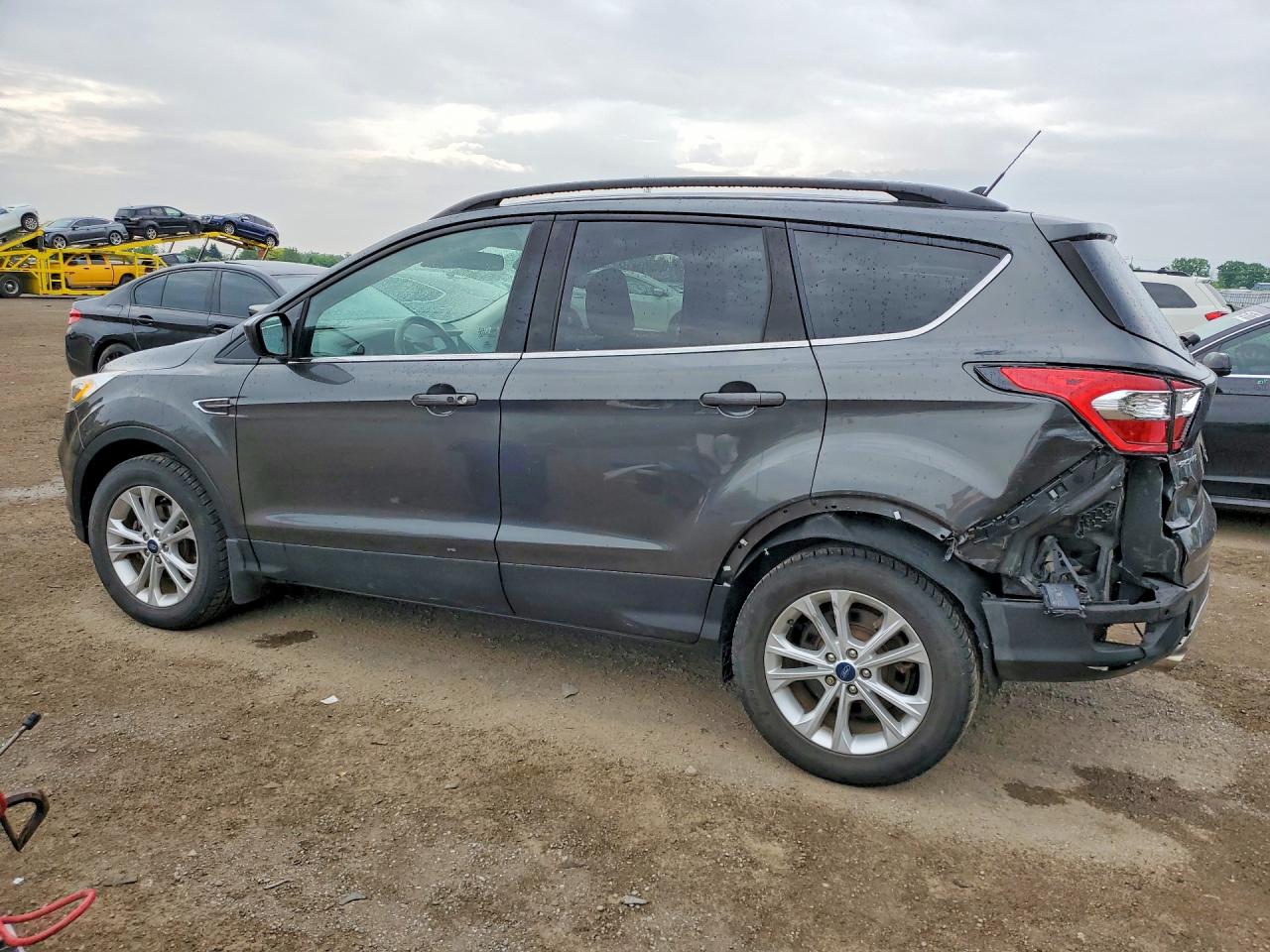 2019 Ford Escape Sel Gray vin: 1FMCU0HD2KUB70943