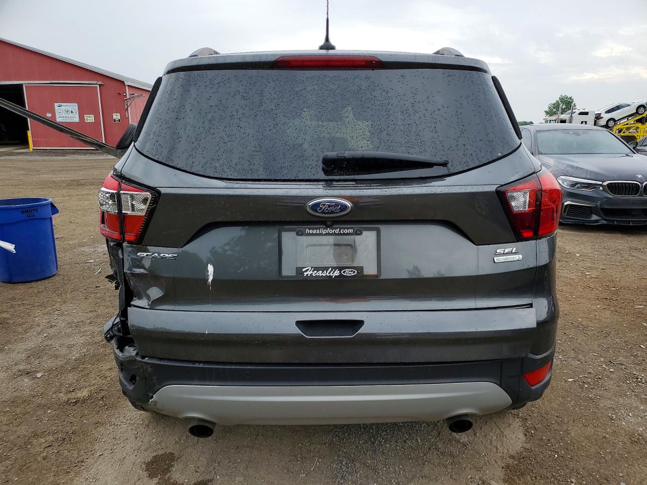 2019 Ford Escape Sel Gray vin: 1FMCU0HD2KUB70943