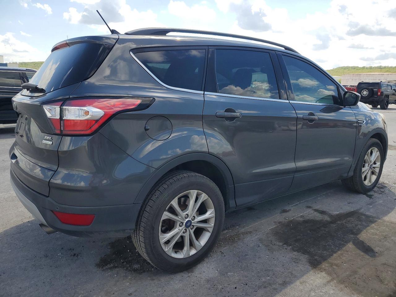 2018 Ford Escape Sel Gray vin: 1FMCU0HD3JUB16713