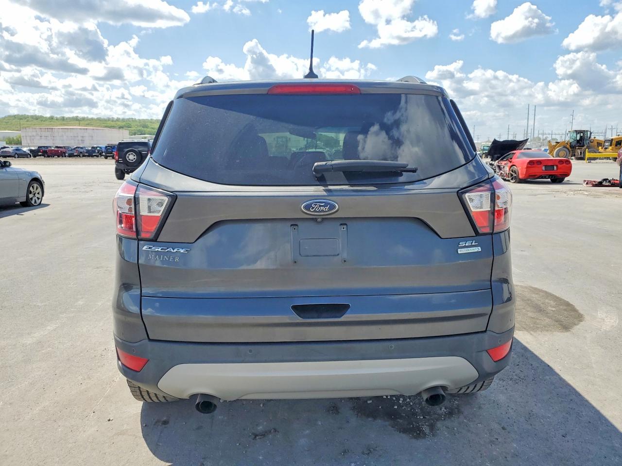 2018 Ford Escape Sel Gray vin: 1FMCU0HD3JUB16713