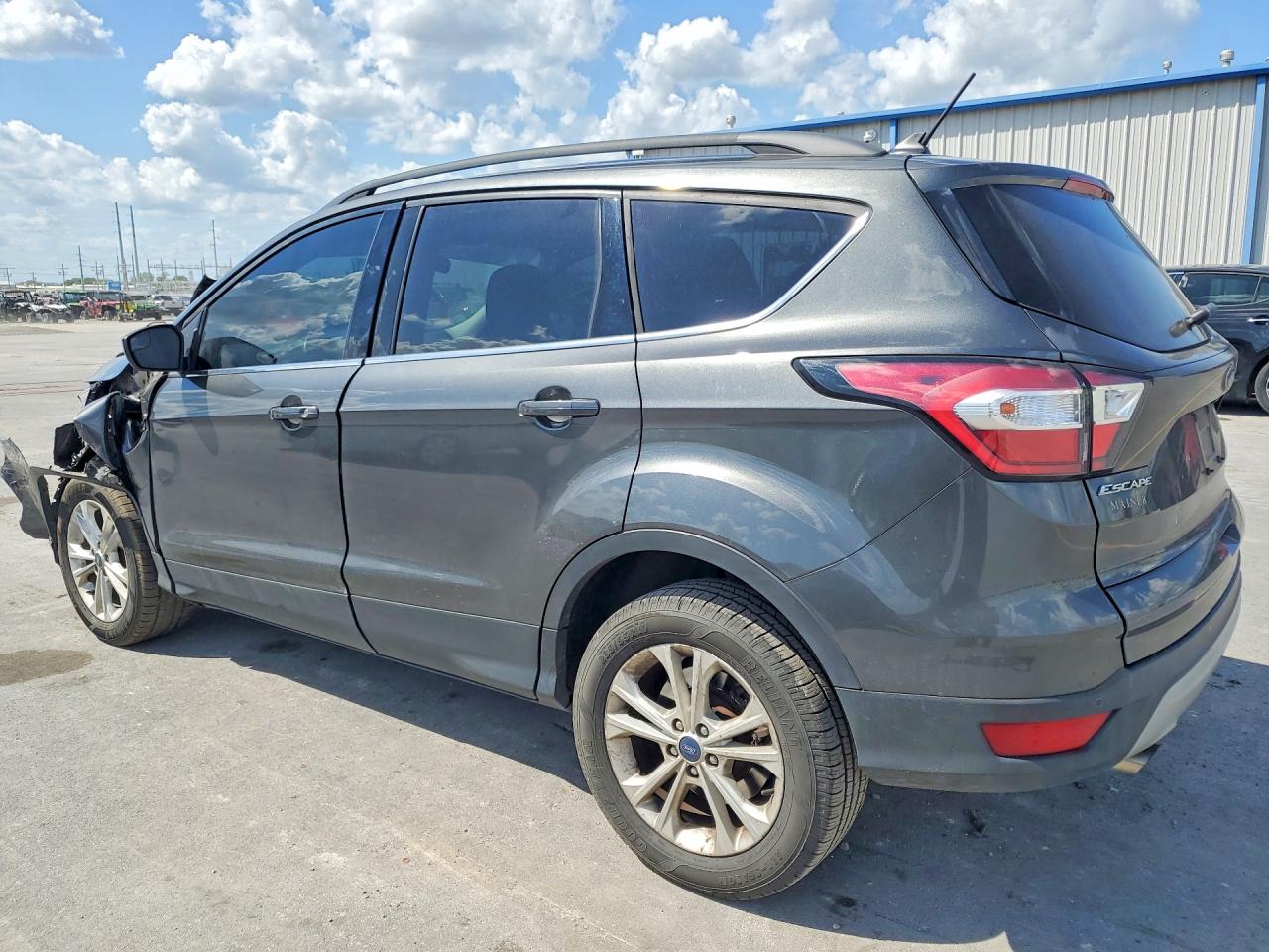2018 Ford Escape Sel Gray vin: 1FMCU0HD3JUB16713
