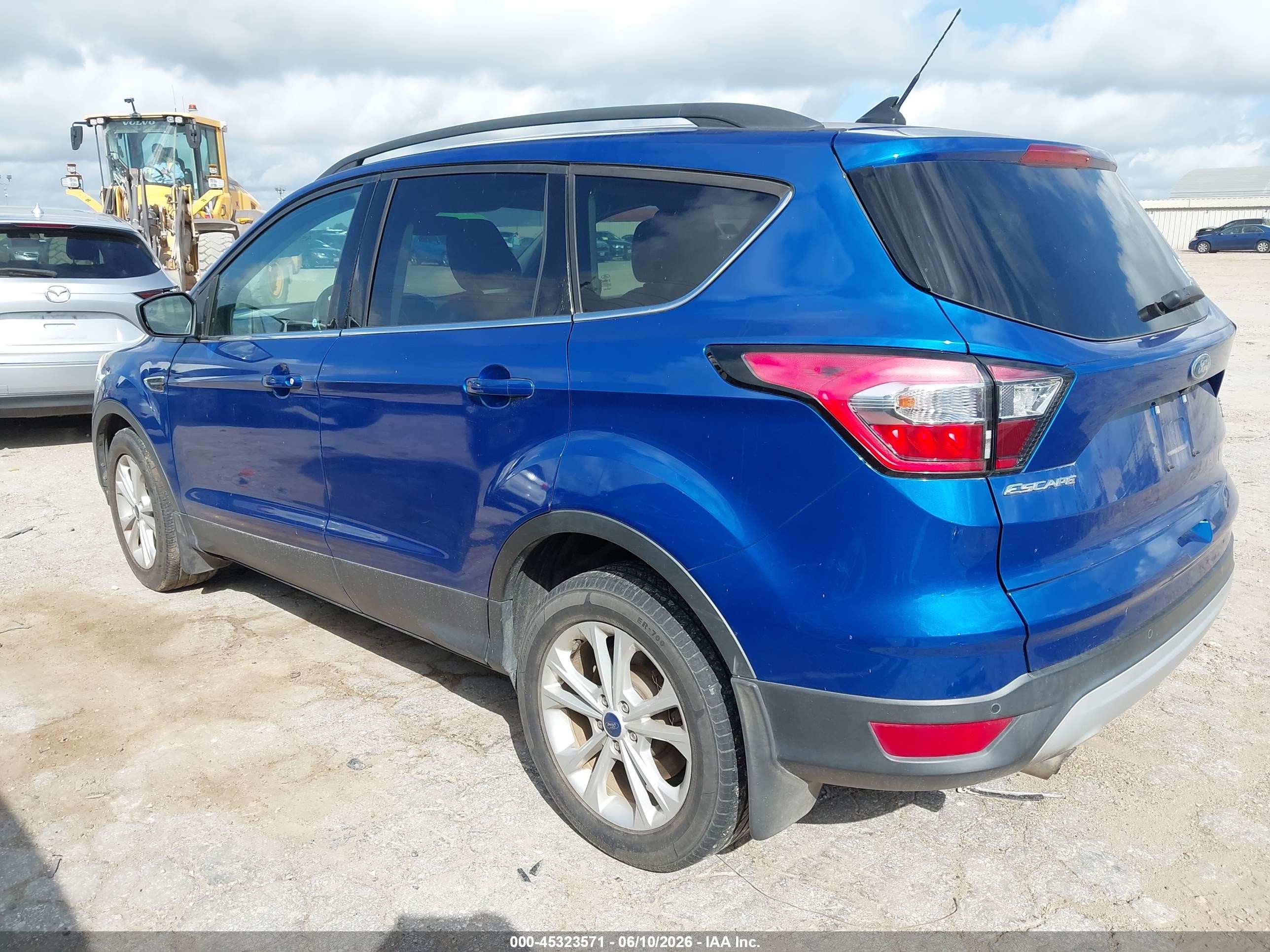 2018 Ford Escape Sel Blue vin: 1FMCU0HD3JUB85451