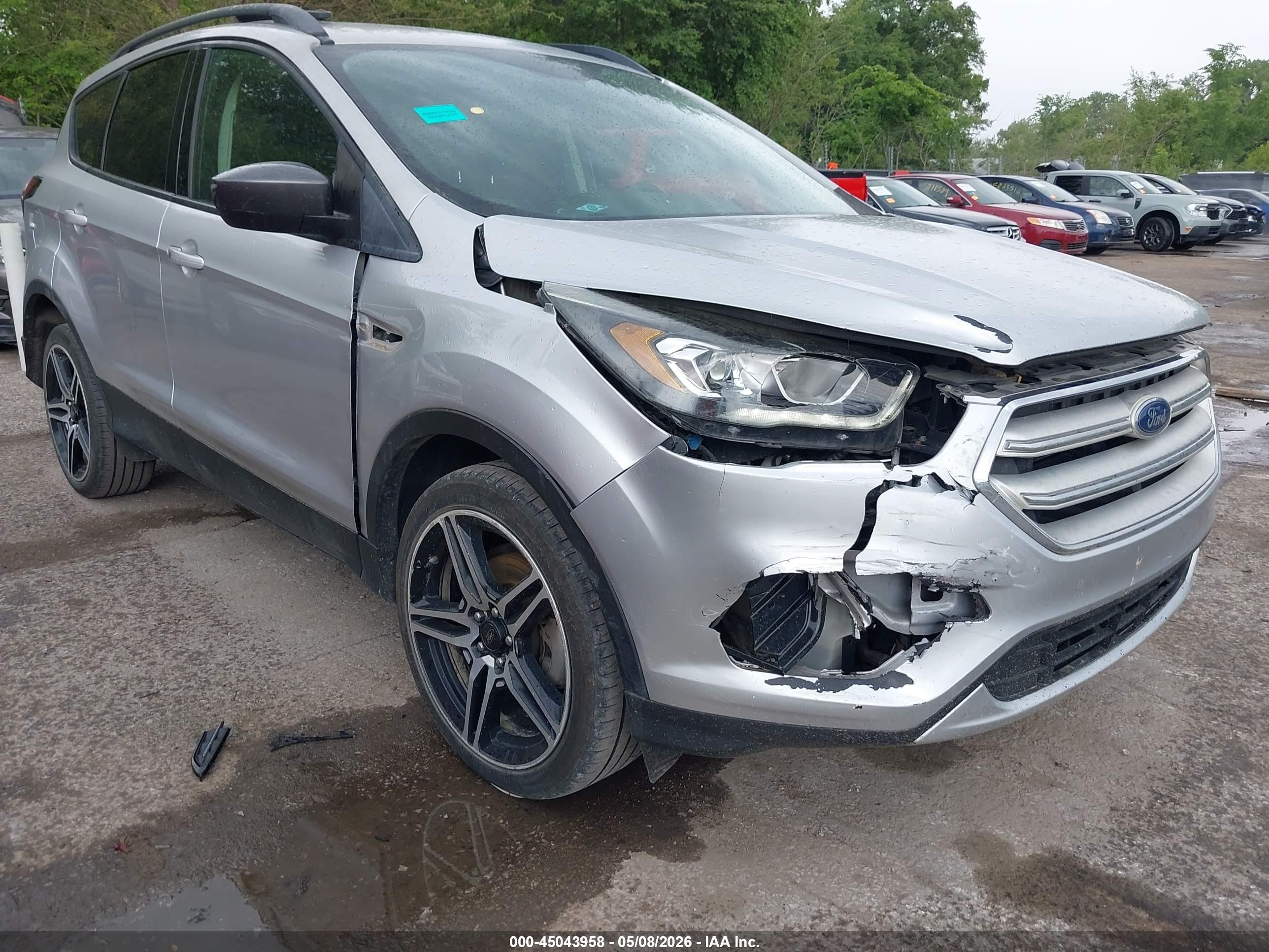 2019 Ford Escape Sel Серебряный vin: 1FMCU0HD3KUA71421