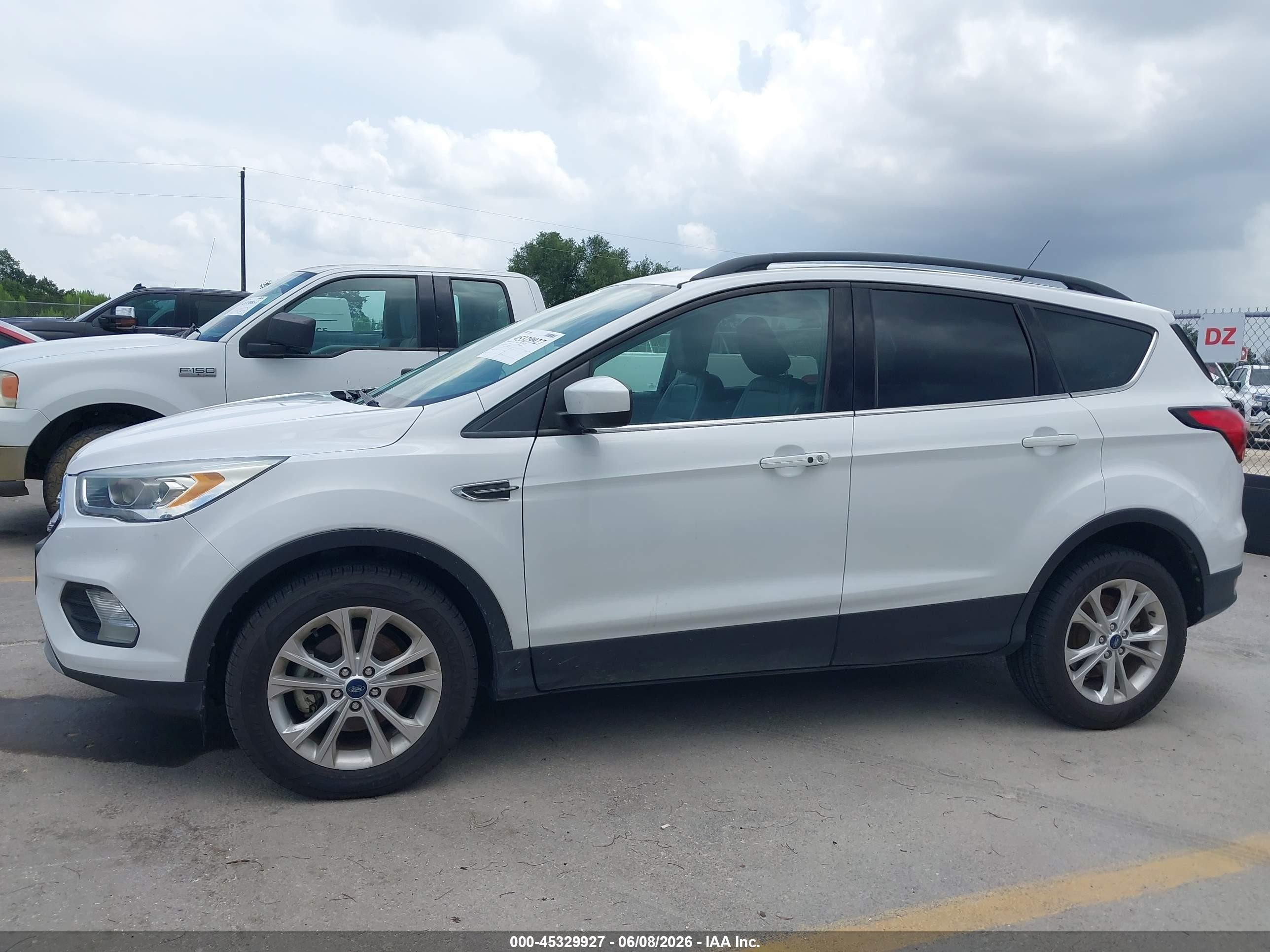 2019 Ford Escape Sel White vin: 1FMCU0HD3KUB00982