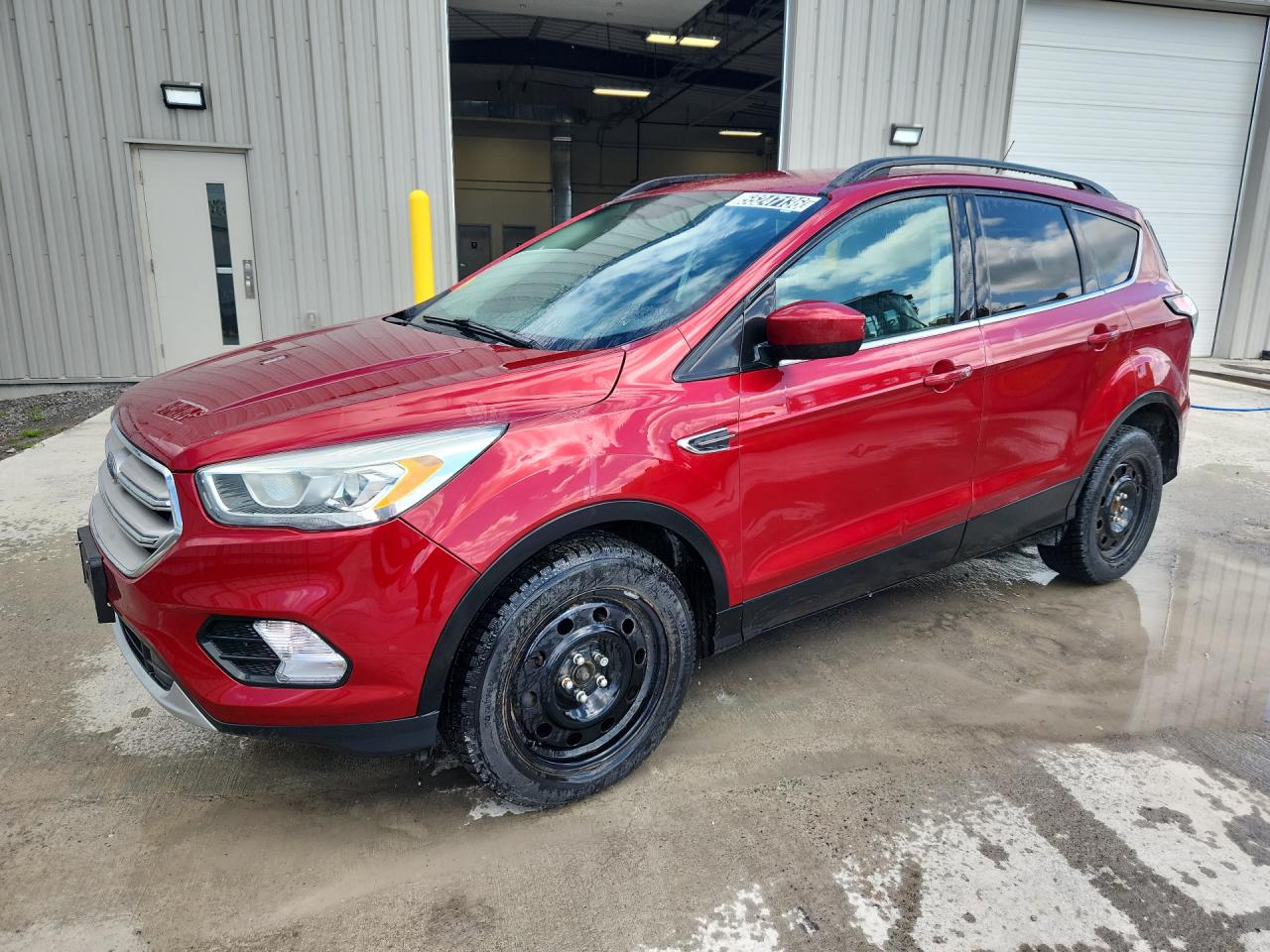 2018 Ford Escape Sel Red vin: 1FMCU0HD4JUD23837 Damage: Left Front Wheel Cover, Missing, Replacement Required