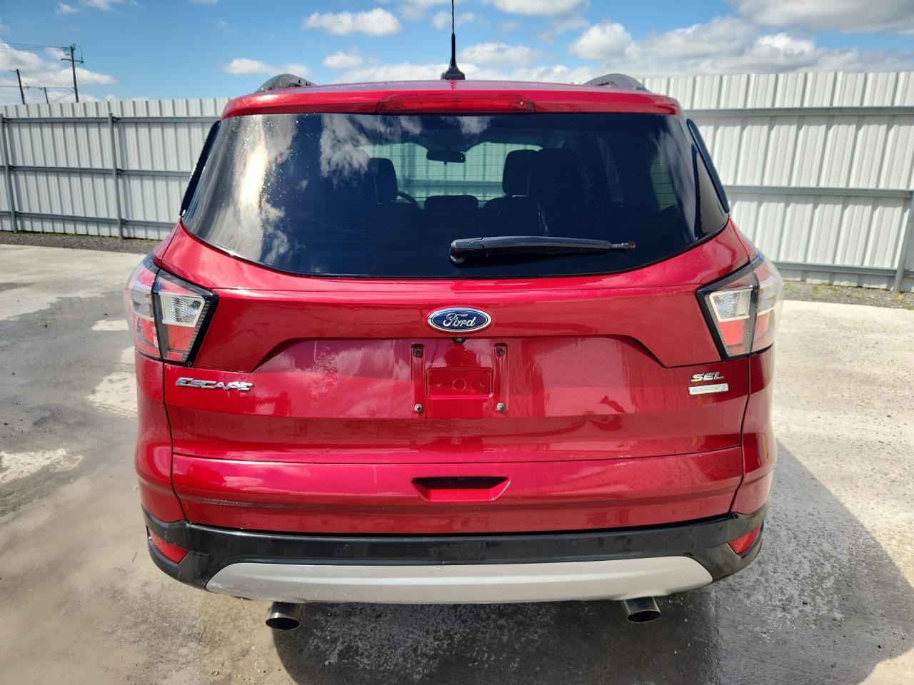 2018 Ford Escape Sel Red vin: 1FMCU0HD4JUD23837 Damage: Lift Gate, Dent(S) W/ Paint Dmg, 1 To 2 Inches