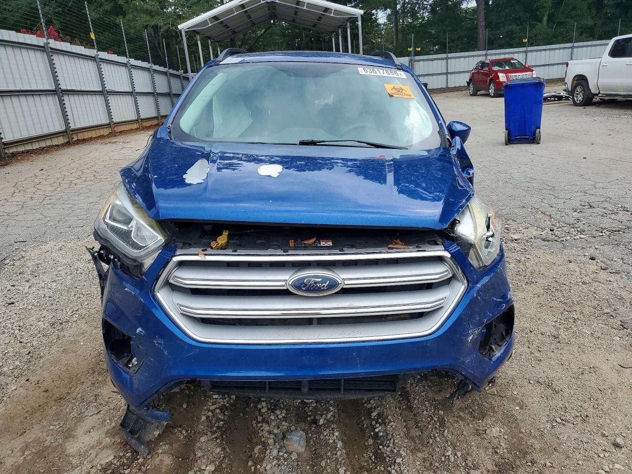 2018 Ford Escape Sel Синий vin: 1FMCU0HD5JUB03638