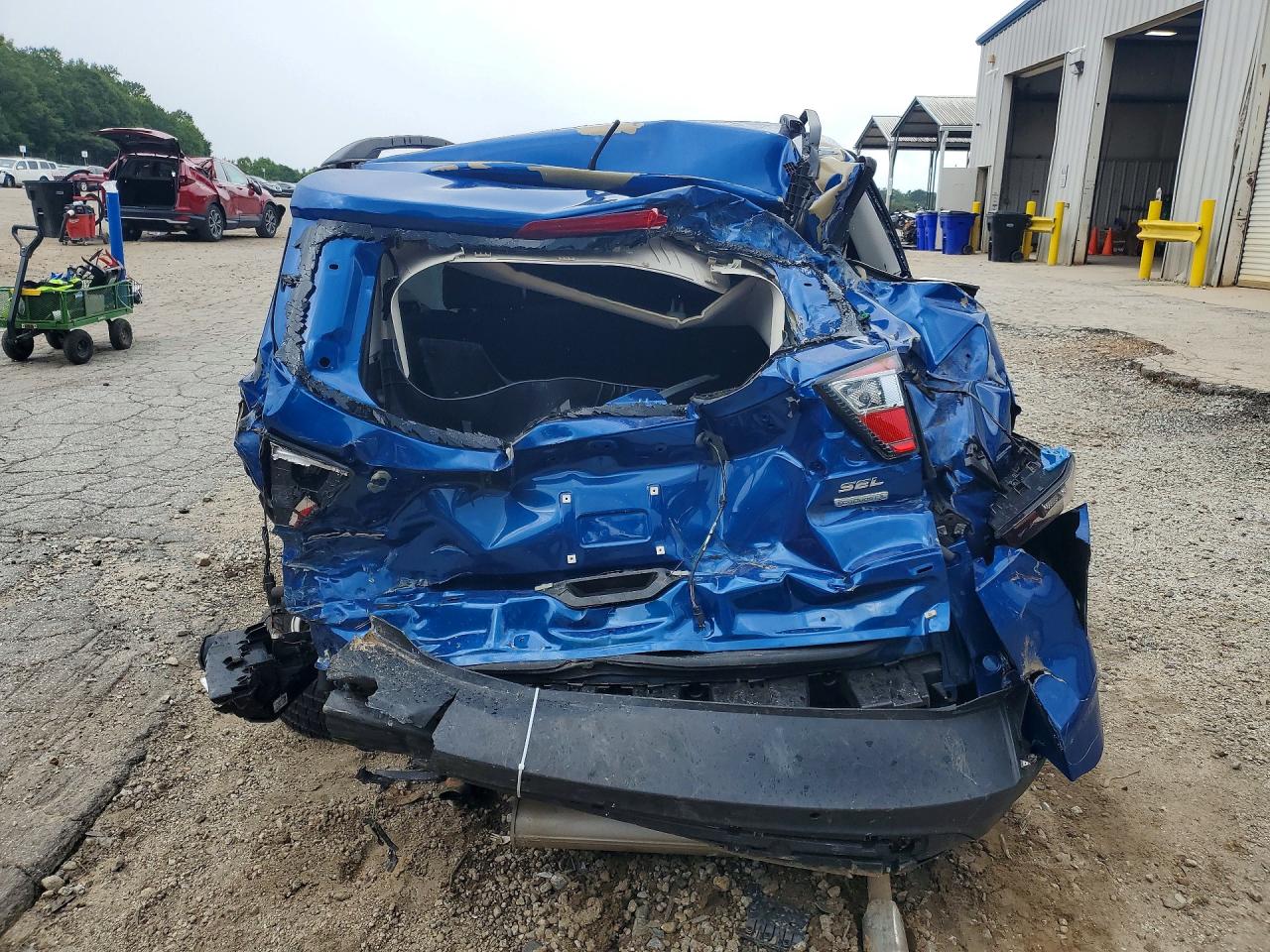2018 Ford Escape Sel Синий vin: 1FMCU0HD5JUB03638