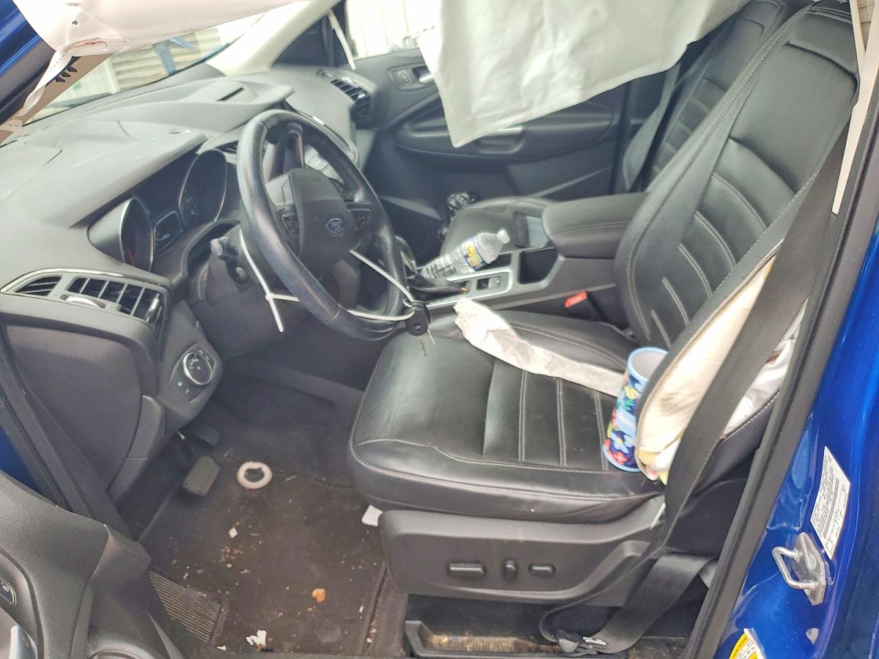 2018 Ford Escape Sel Синий vin: 1FMCU0HD5JUB03638