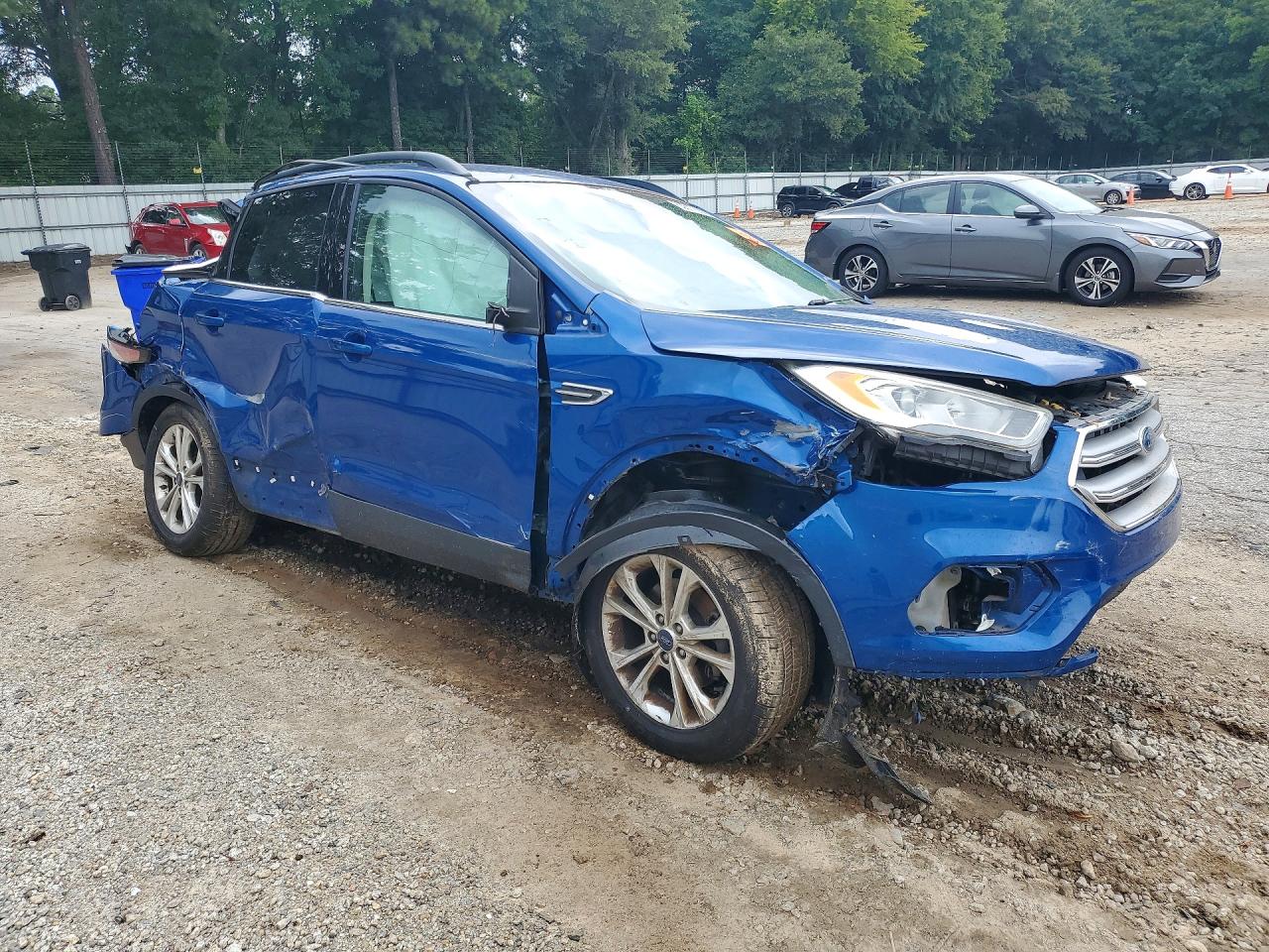 2018 Ford Escape Sel Синий vin: 1FMCU0HD5JUB03638