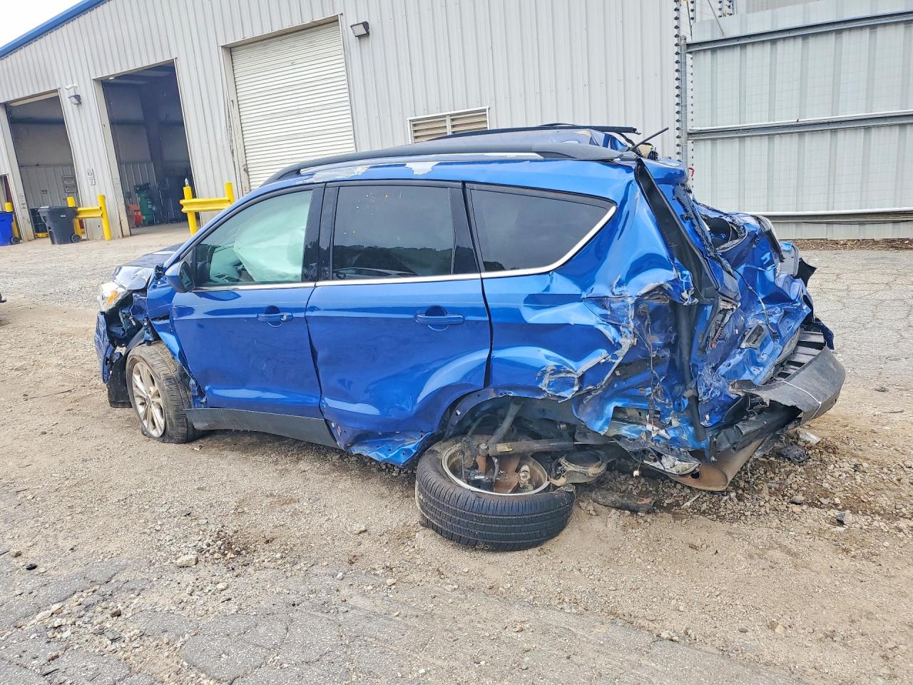 2018 Ford Escape Sel Синий vin: 1FMCU0HD5JUB03638