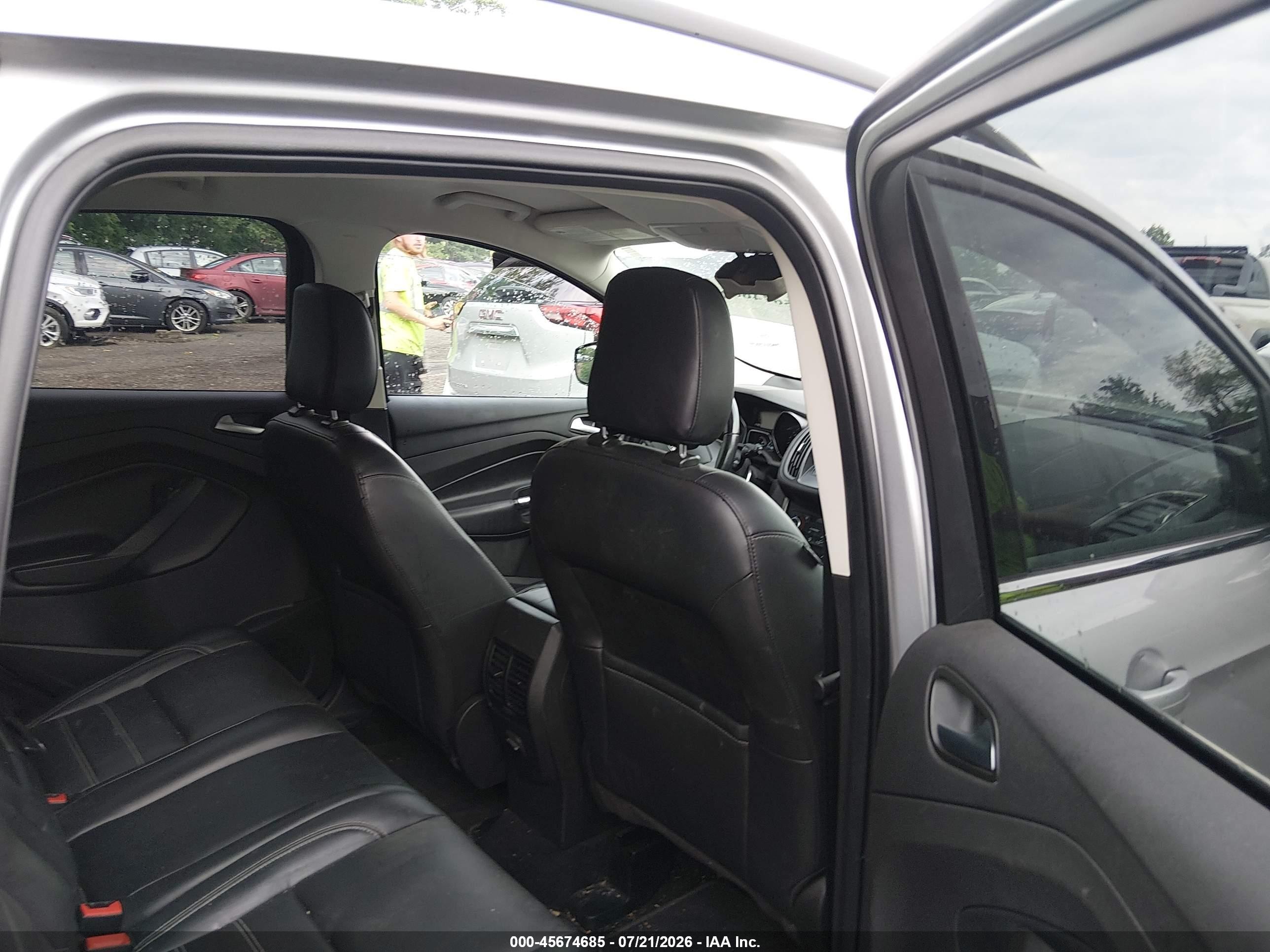 2018 Ford Escape Sel Silver vin: 1FMCU0HD6JUD01855