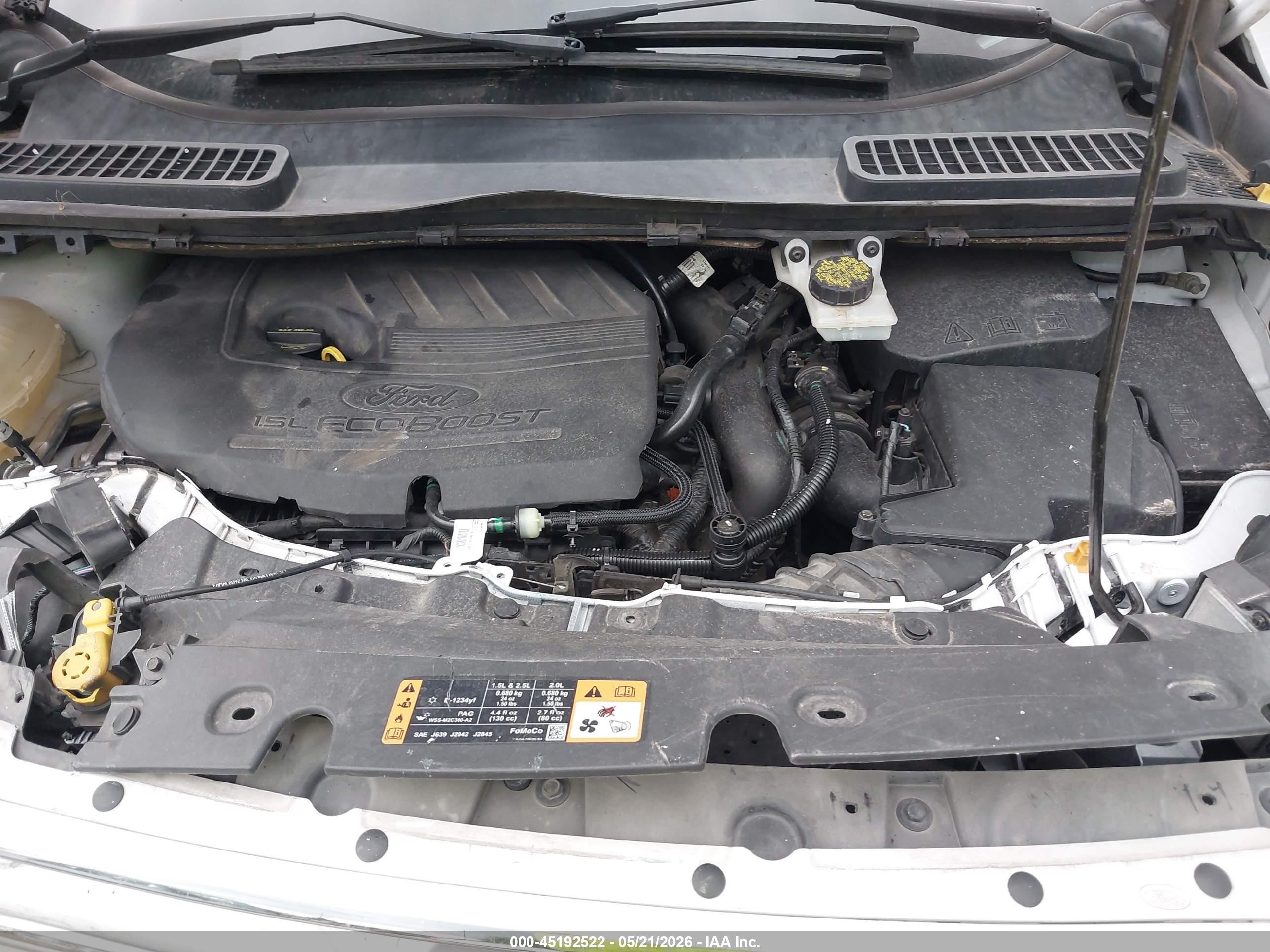 2018 Ford Escape Sel White vin: 1FMCU0HD7JUB05486