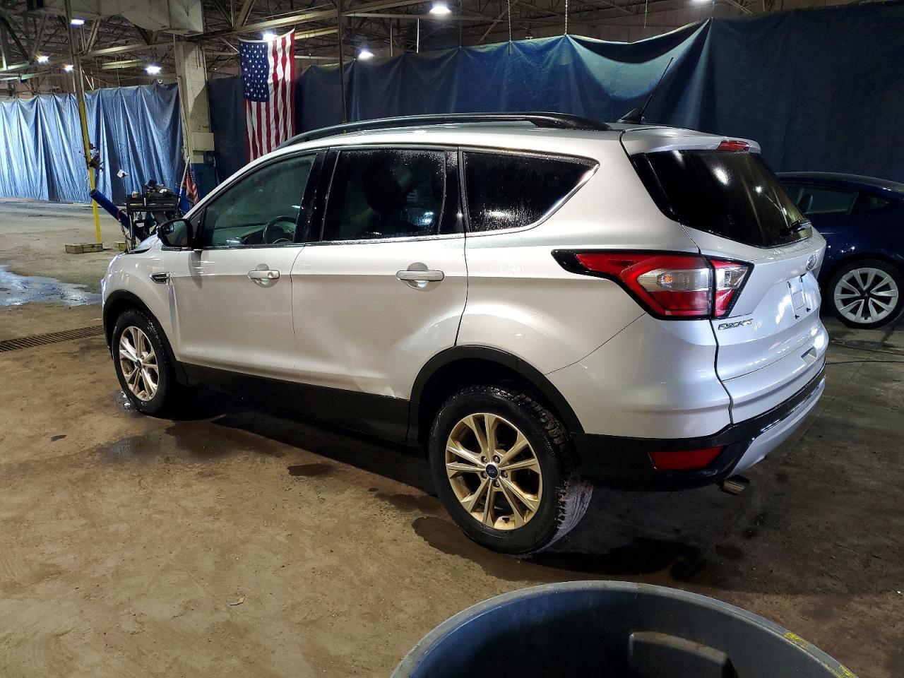 2018 Ford Escape Sel Silver vin: 1FMCU0HD7JUD03114