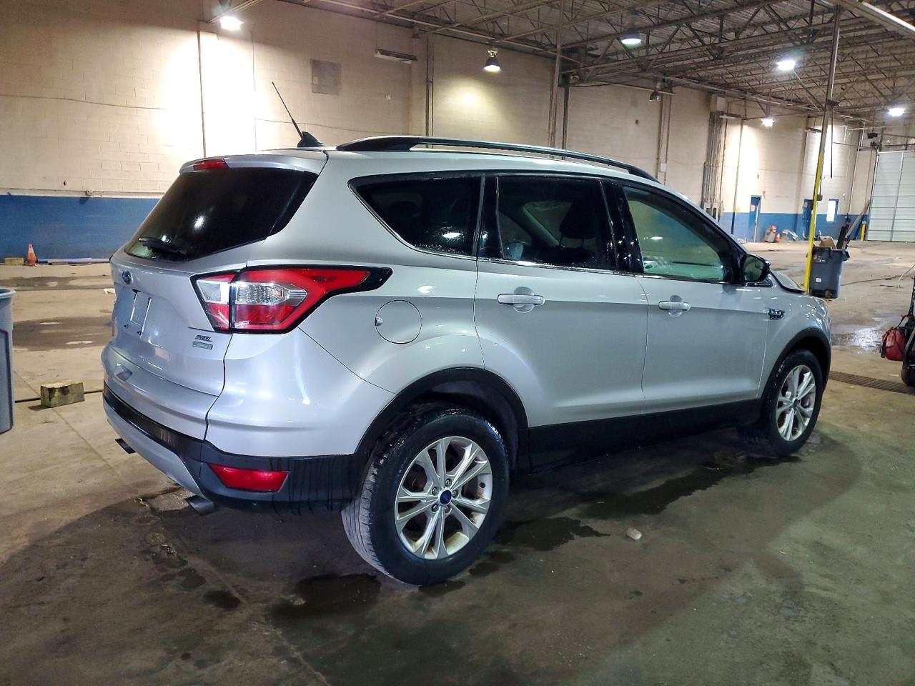 2018 Ford Escape Sel Silver vin: 1FMCU0HD7JUD03114