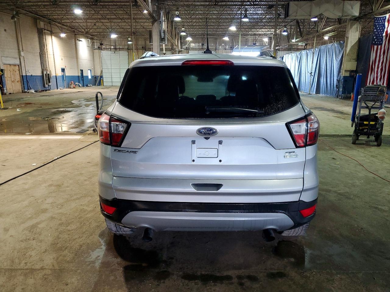 2018 Ford Escape Sel Silver vin: 1FMCU0HD7JUD03114